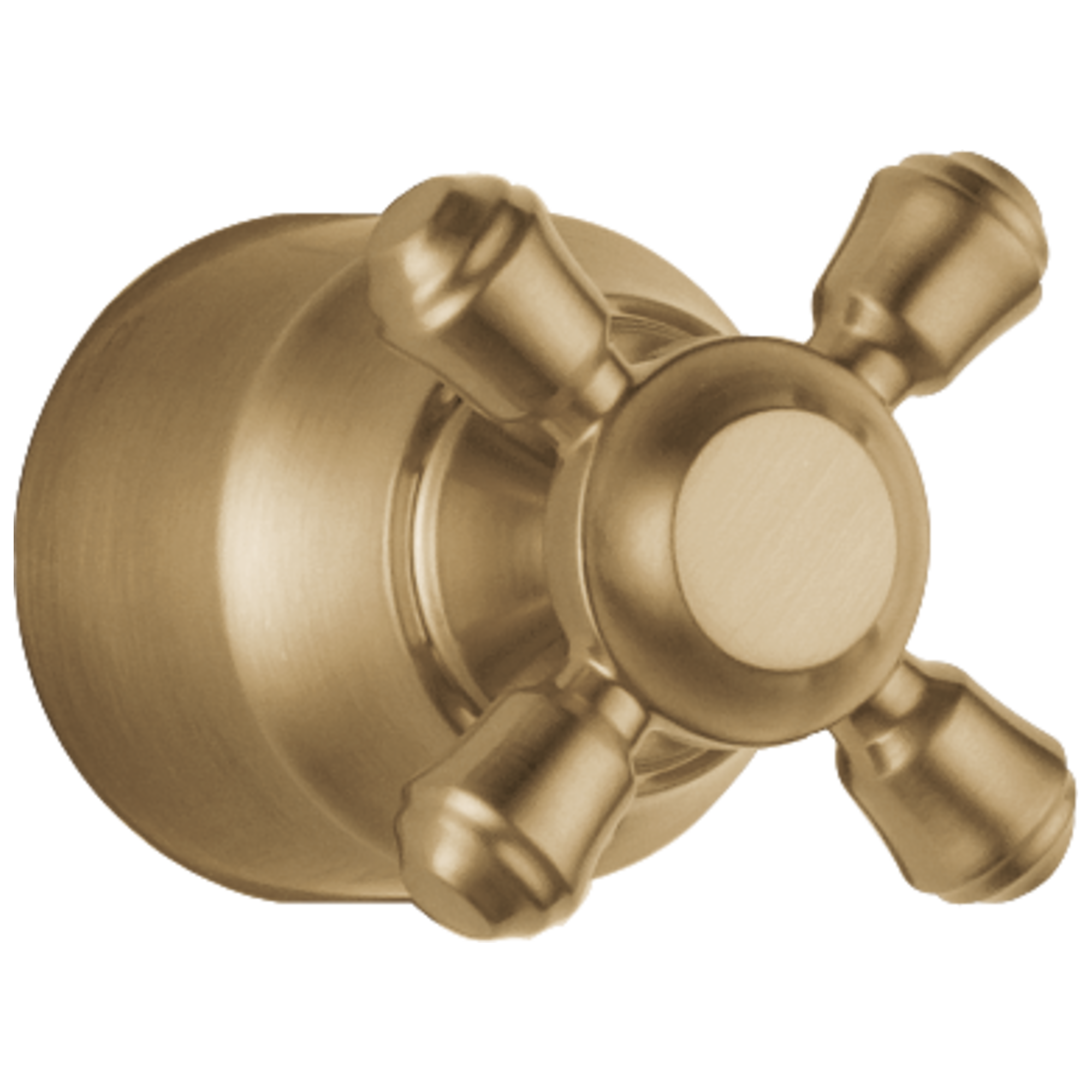 Delta Faucet CassidyE Metal Cross Handle Kit - Transfer Valve - Champagne Bronze