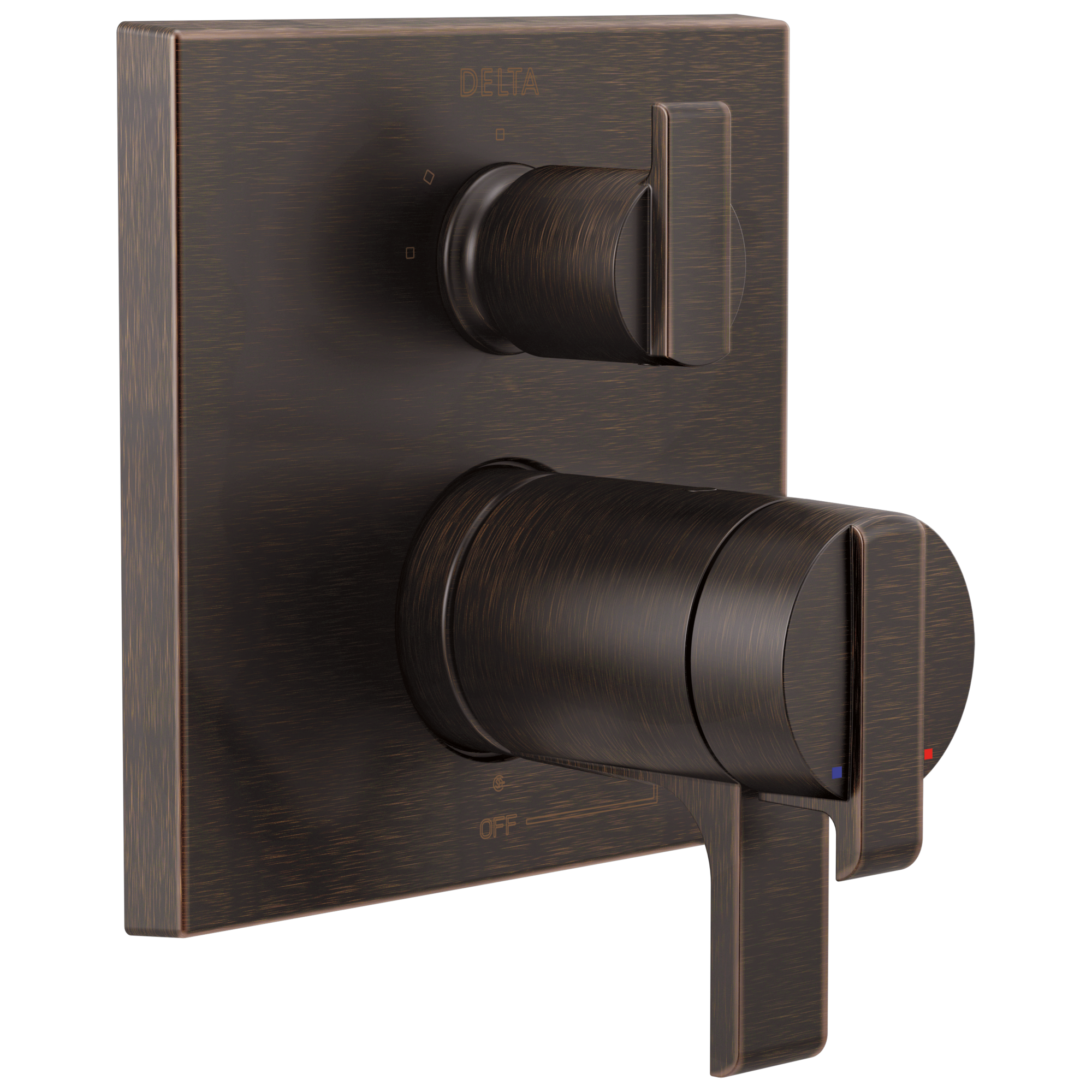 Delta Faucet Ara Angular Modern TempAssure 17T Series Valve Trim with 3-Setting Integrated Diverter - Venetian Bronze