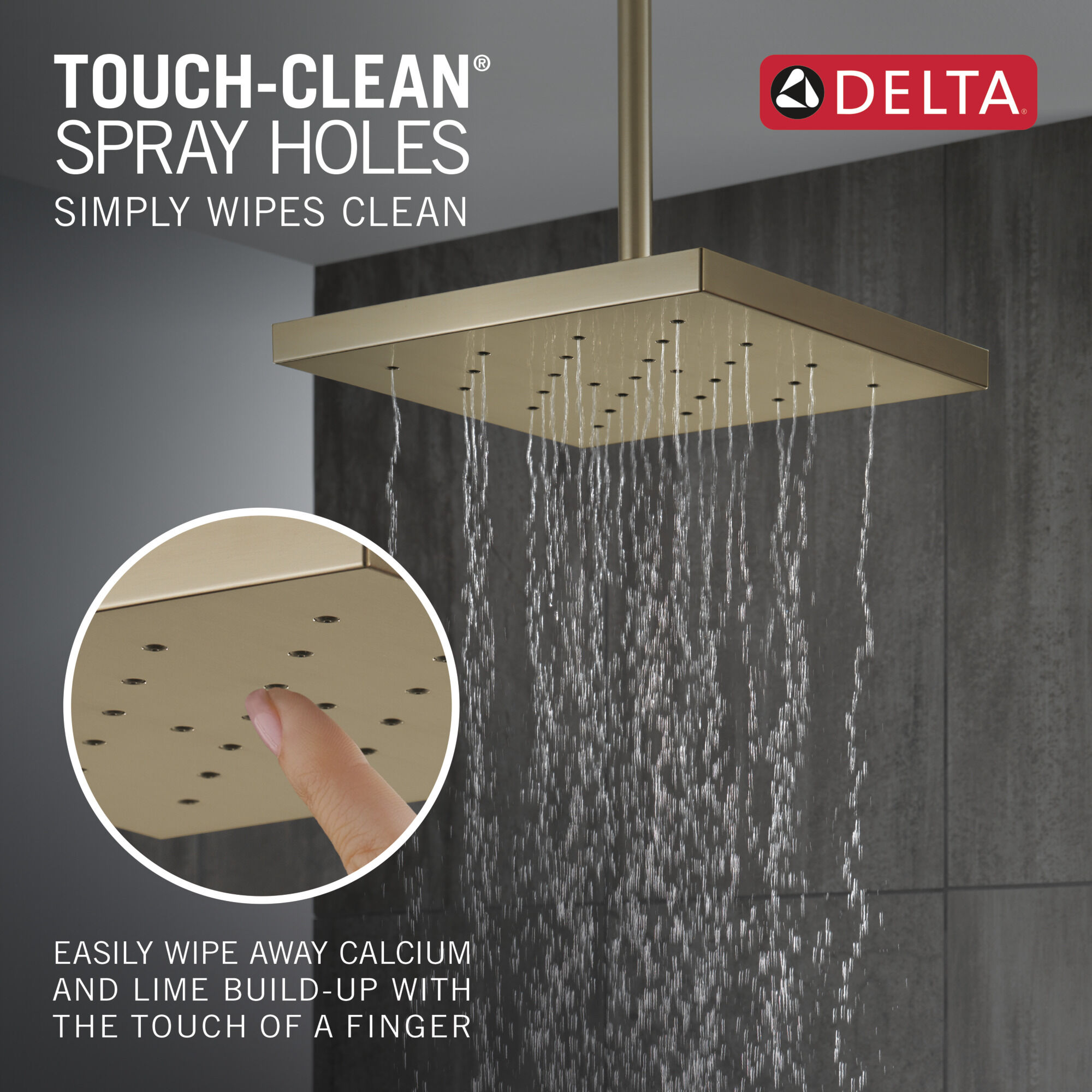 DELTA FAUCET 52161-CZ Delta H2Oknietic Single Setting UltraSoak Shower  Head, 1.75 GPM Water Flow, Champagne Bronze 並行輸入品