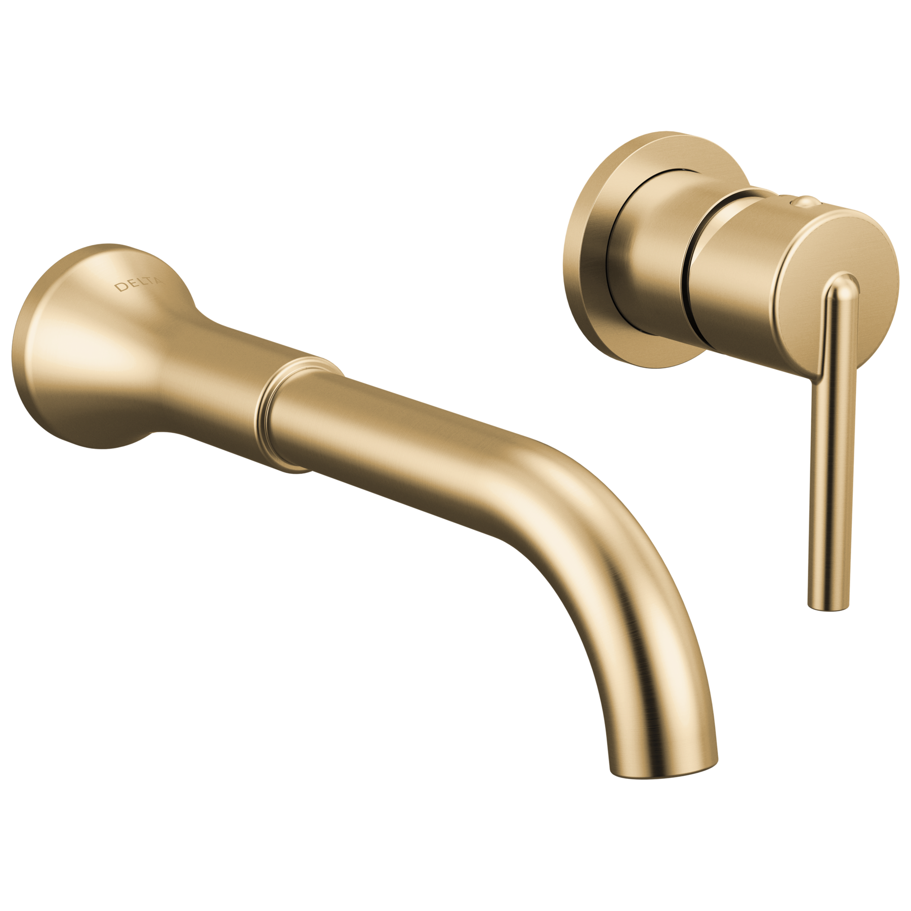 Single Handle Wall Mount Bathroom Faucet Trim in Champagne Bronze