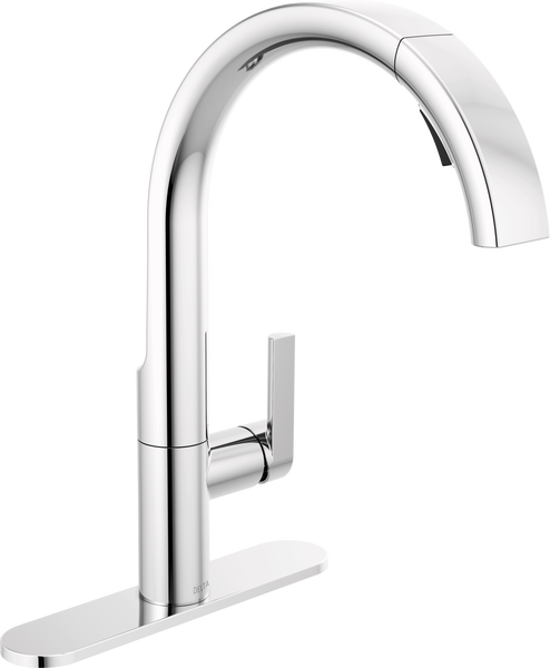Single-Handle Pull-Down Kitchen Faucet in Chrome 19824LF | Delta