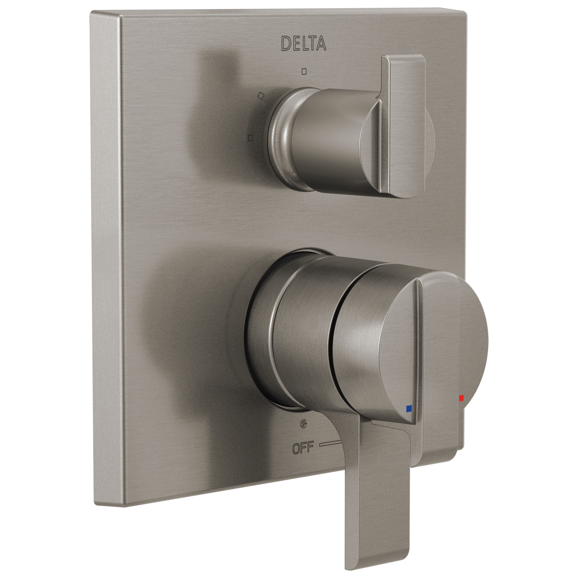 Delta Faucet Ara Angular Modern Monitor 17 Series Valve Trim with 3-Setting Integrated Diverter - Stainless