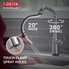 Single Handle Pull-Down Kitchen Faucet with Touch<sub>2</sub>O&reg; Technology