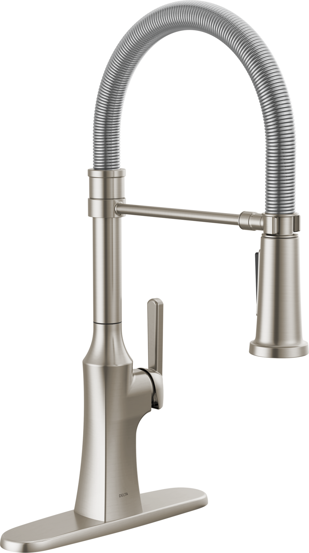 Single Handle Pull-Down Kitchen Faucet With Spring Spout in