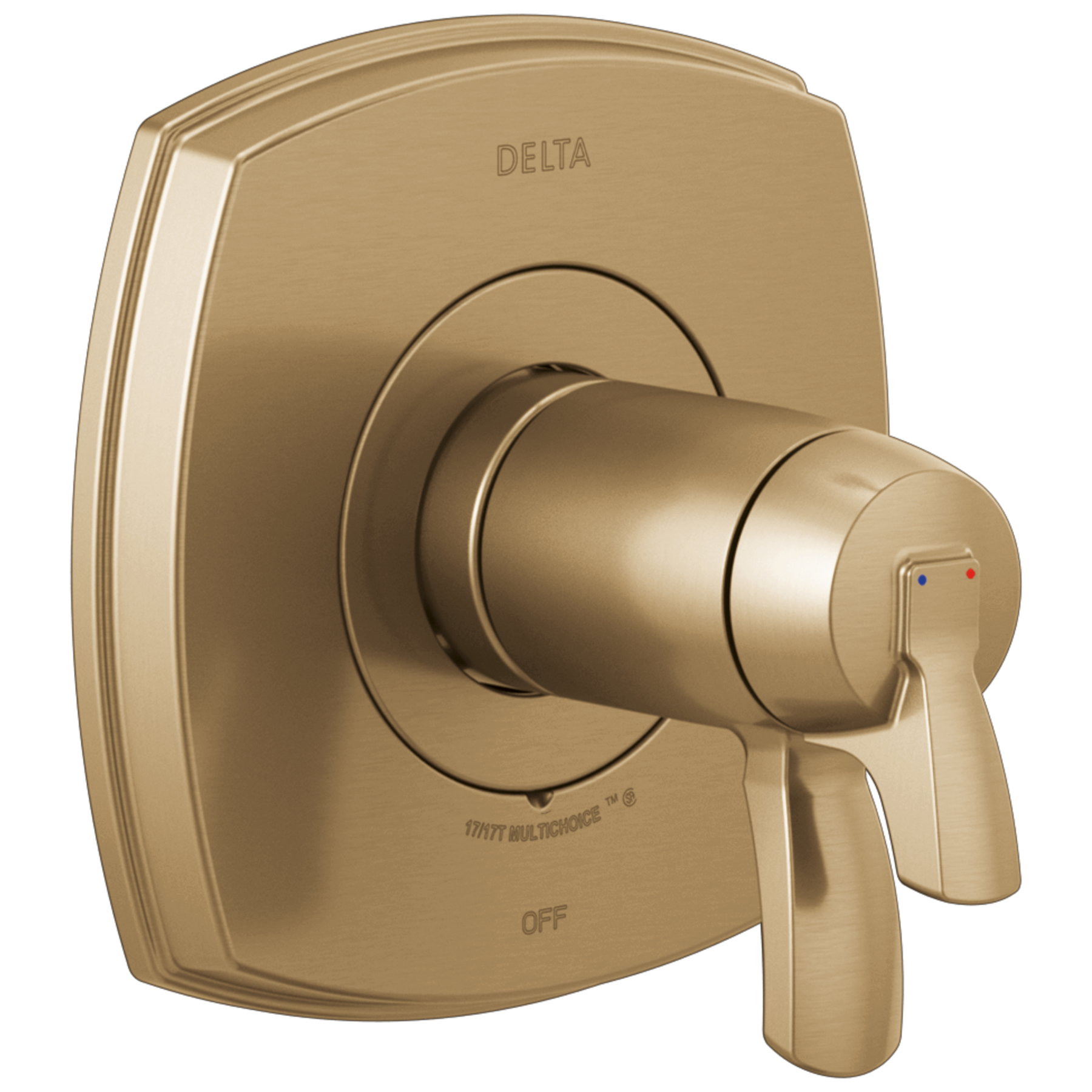 17 Thermostatic Valve Only in Lumicoat® Champagne Bronze T17T076