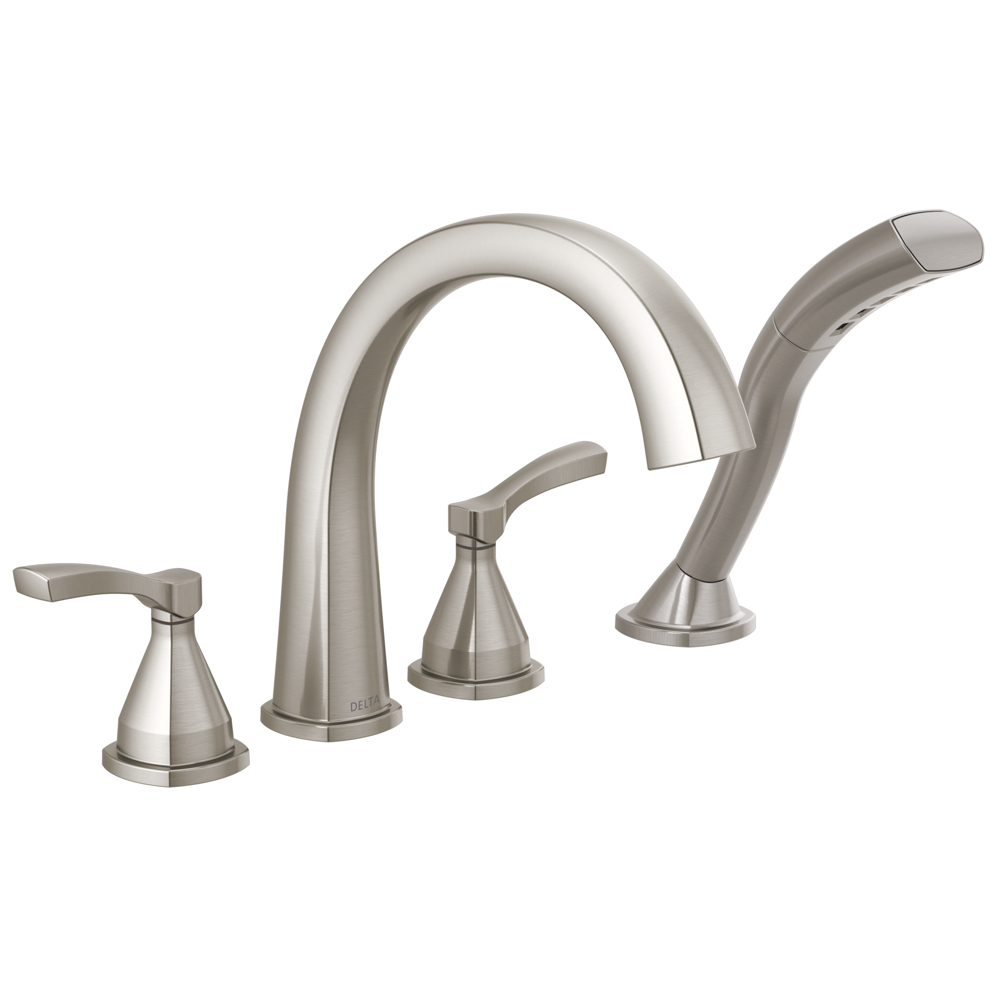 Delta Faucet Stryke Roman Tub Trim With Hand Shower - Lumicoat - Stainless