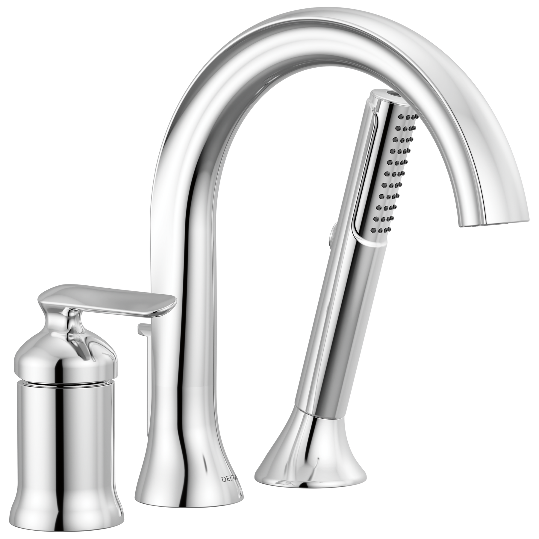 Three Hole Roman Tub Trim with Hand Shower