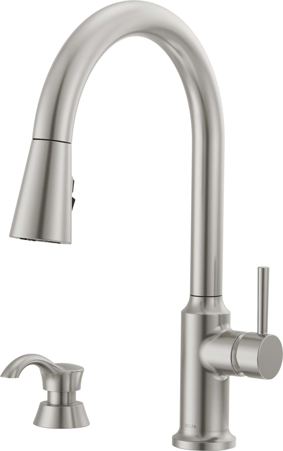 Single Handle Pull-Down Kitchen Faucet with Soap Dispenser and Single Handle Pull-Down Kitchen Faucet with Soap Dispenser and