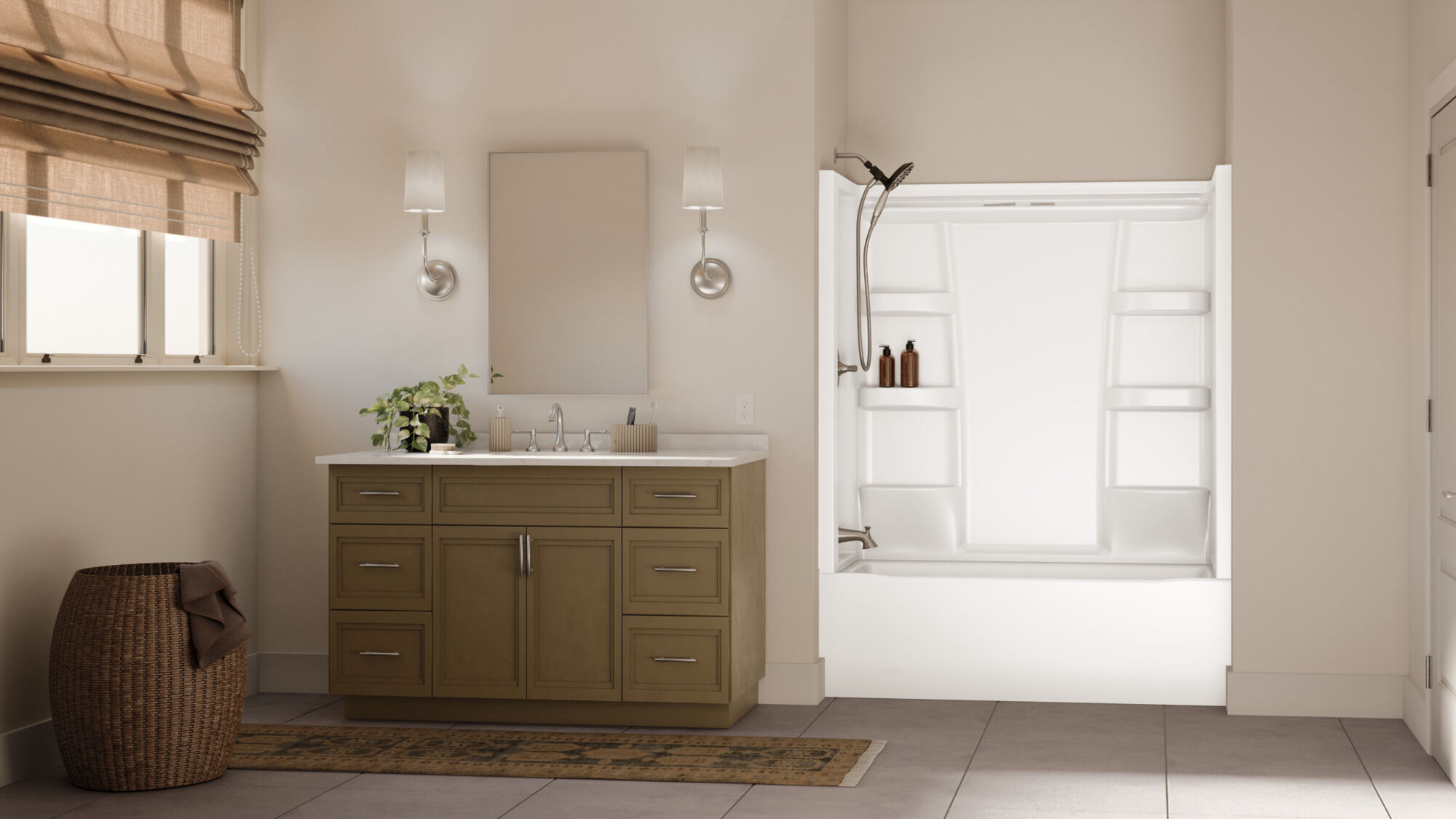 ProCrylic Bathtub 60 in. x 30 in. Left Drain in High Gloss White