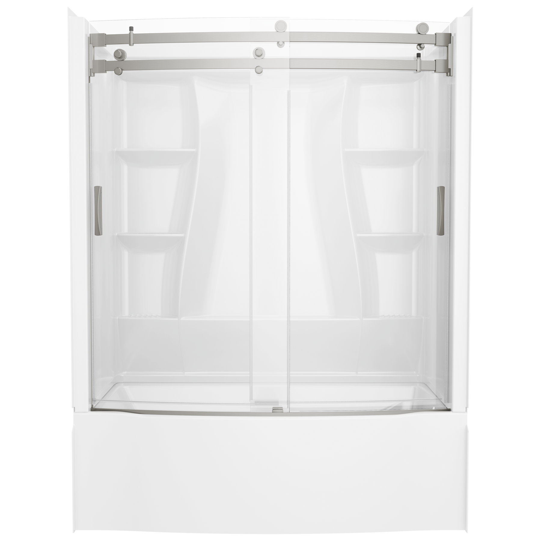 60x32 Alcove Bathtub Bundle with Door - Right Drain in High Gloss