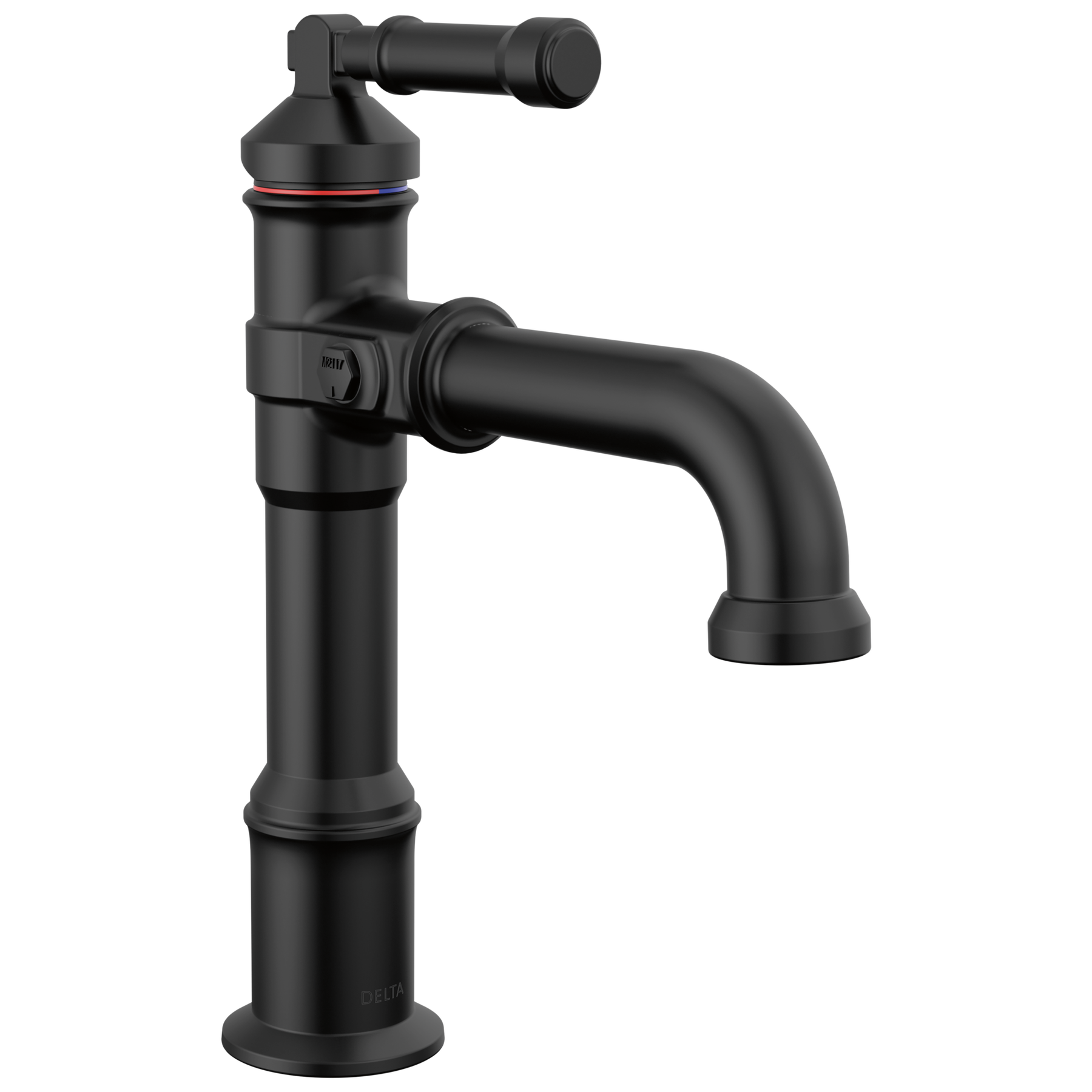 Single Handle Bathroom Faucet in Matte Black 684-BL-DST | Delta Faucet