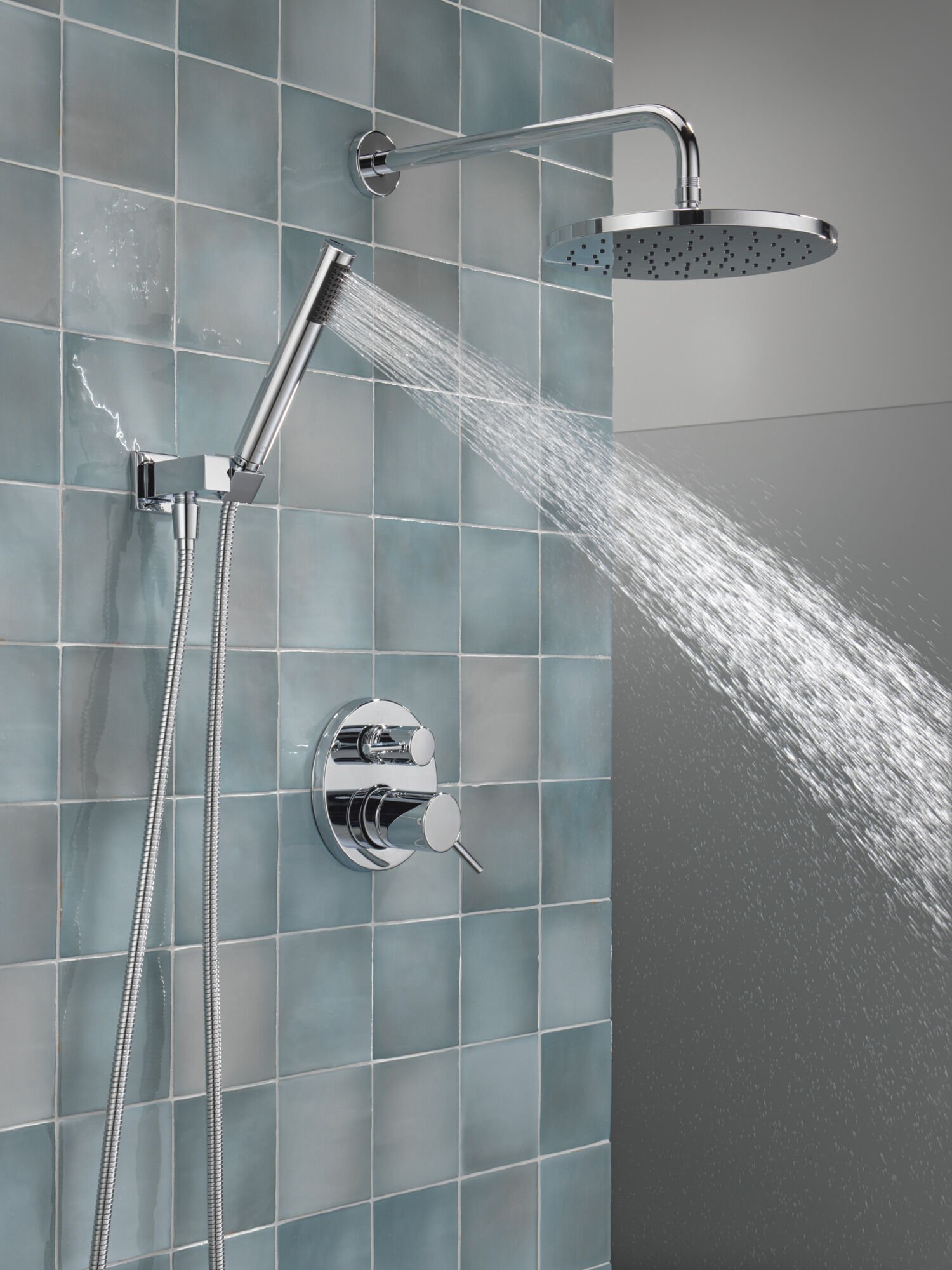 Monitor® 14 Series Shower with Raincan & Hand Shower in Chrome