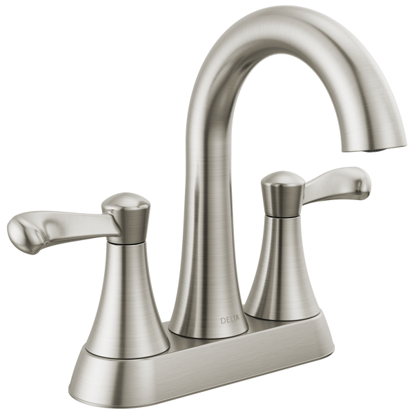 Two Handle Centerset Bathroom Faucet in Spotshield Brushed Nickel