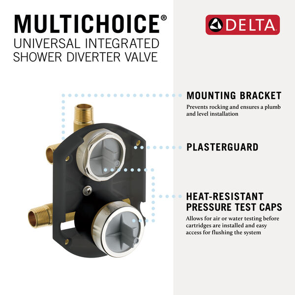 MultiChoice® Universal Integrated Shower Diverter Rough Universal