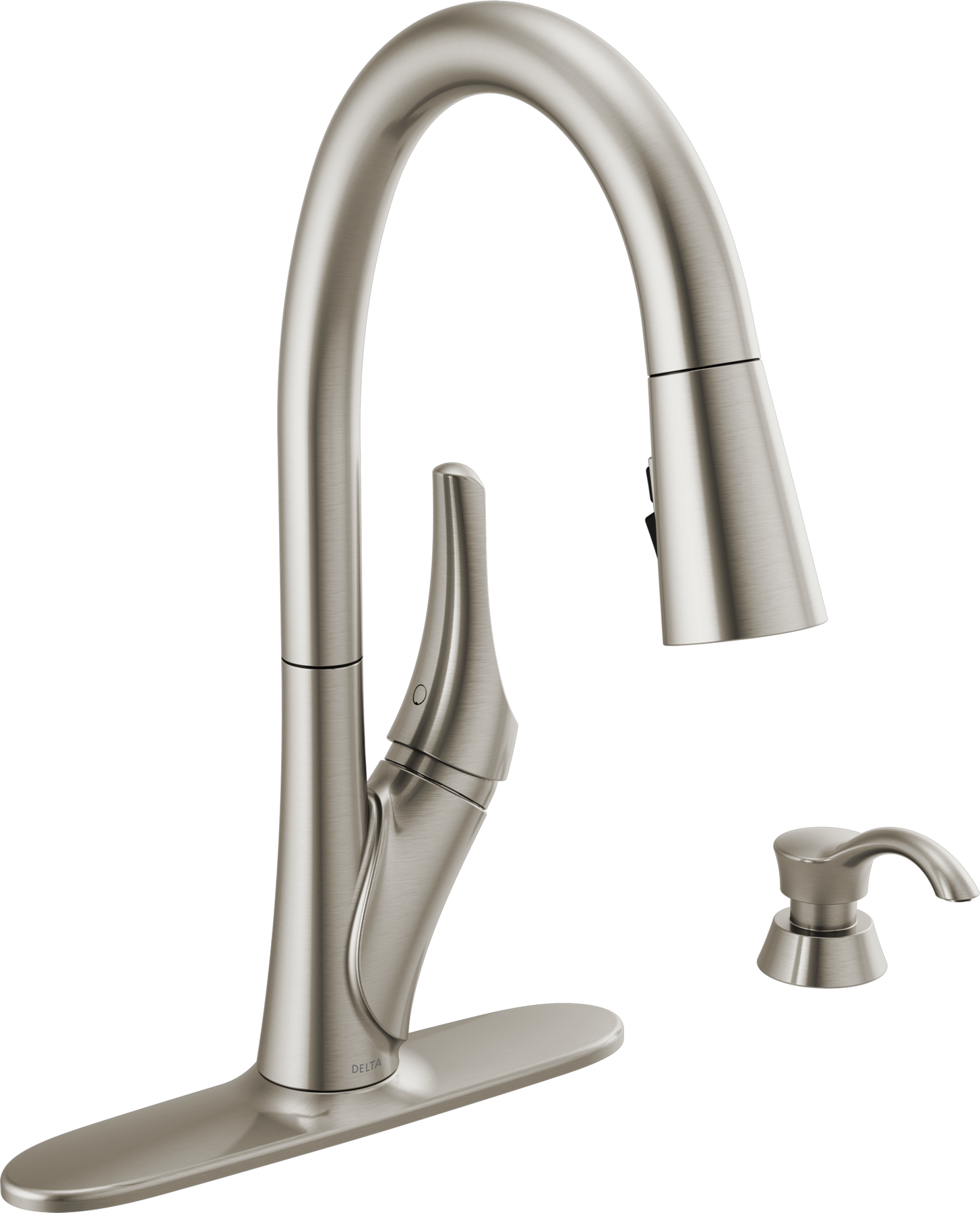 Single Handle Pull-Down Kitchen Faucet (Recertified) in Spotshield