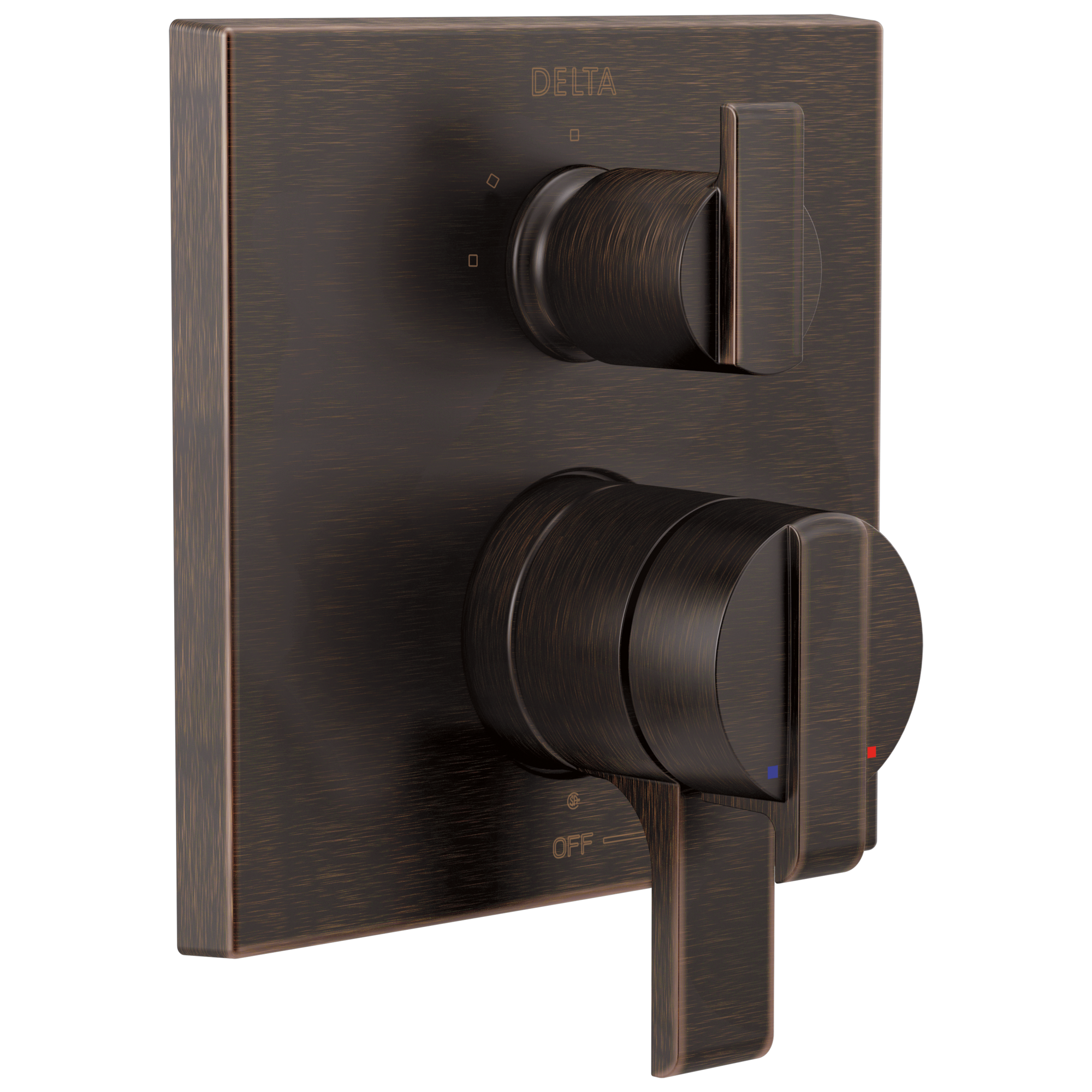 Delta Faucet Ara Angular Modern Monitor 17 Series Valve Trim with 3-Setting Integrated Diverter - Venetian Bronze