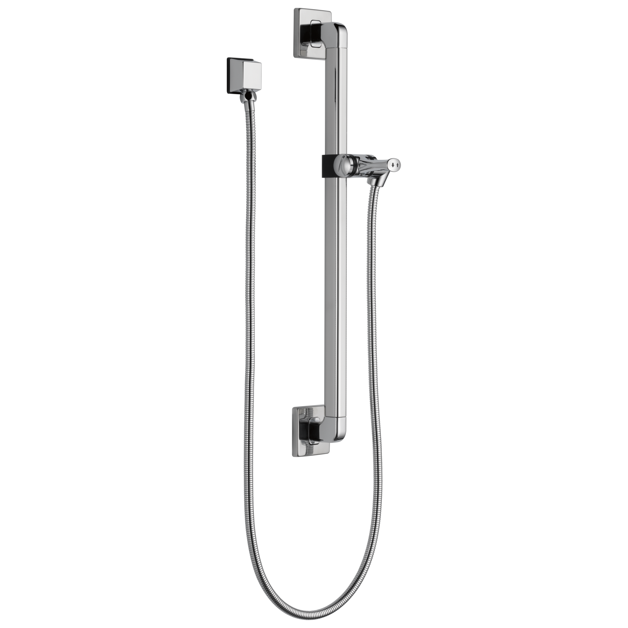 Delta Faucet Universal Showering Components Adjustable Slide Bar/Grab Bar Assembly with Elbow - Chrome