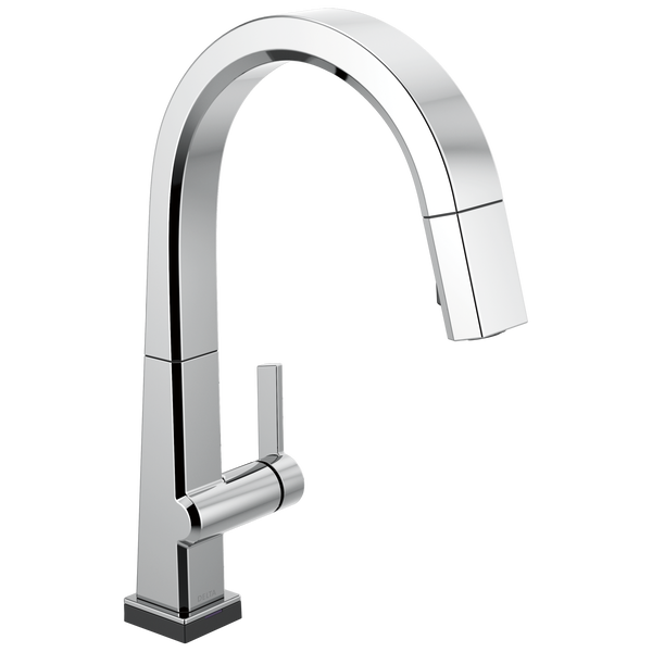 Delta Faucet Single Handle Pull Down Kitchen Faucet With Touch2O® Technology In Chrome