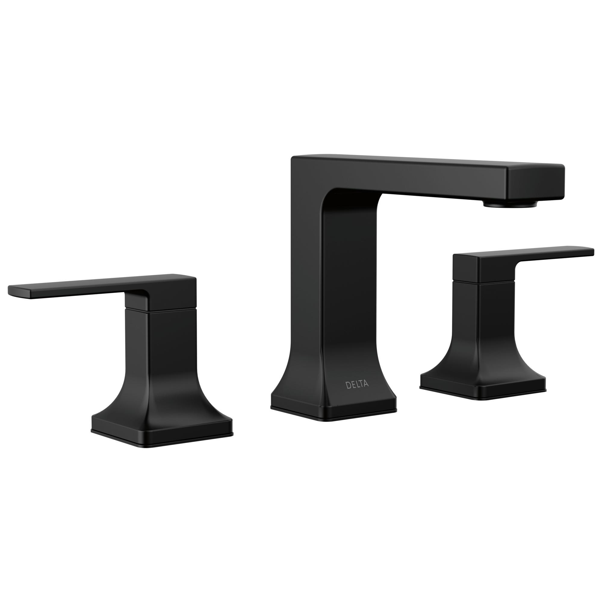 Delta Faucet VelumE Two Handle Widespread Bathroom Faucet - Matte Black