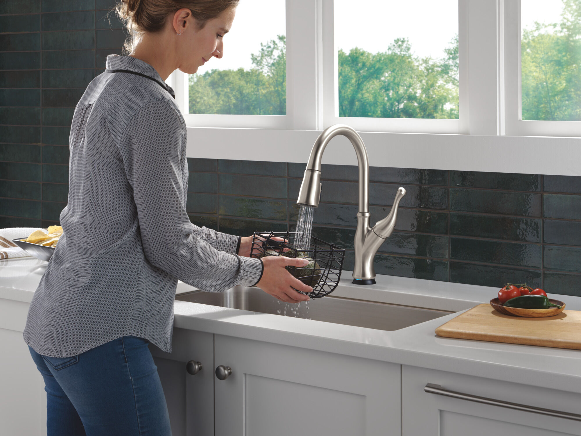Touch2O® Technology Kitchen Faucet with Touchless Technology in