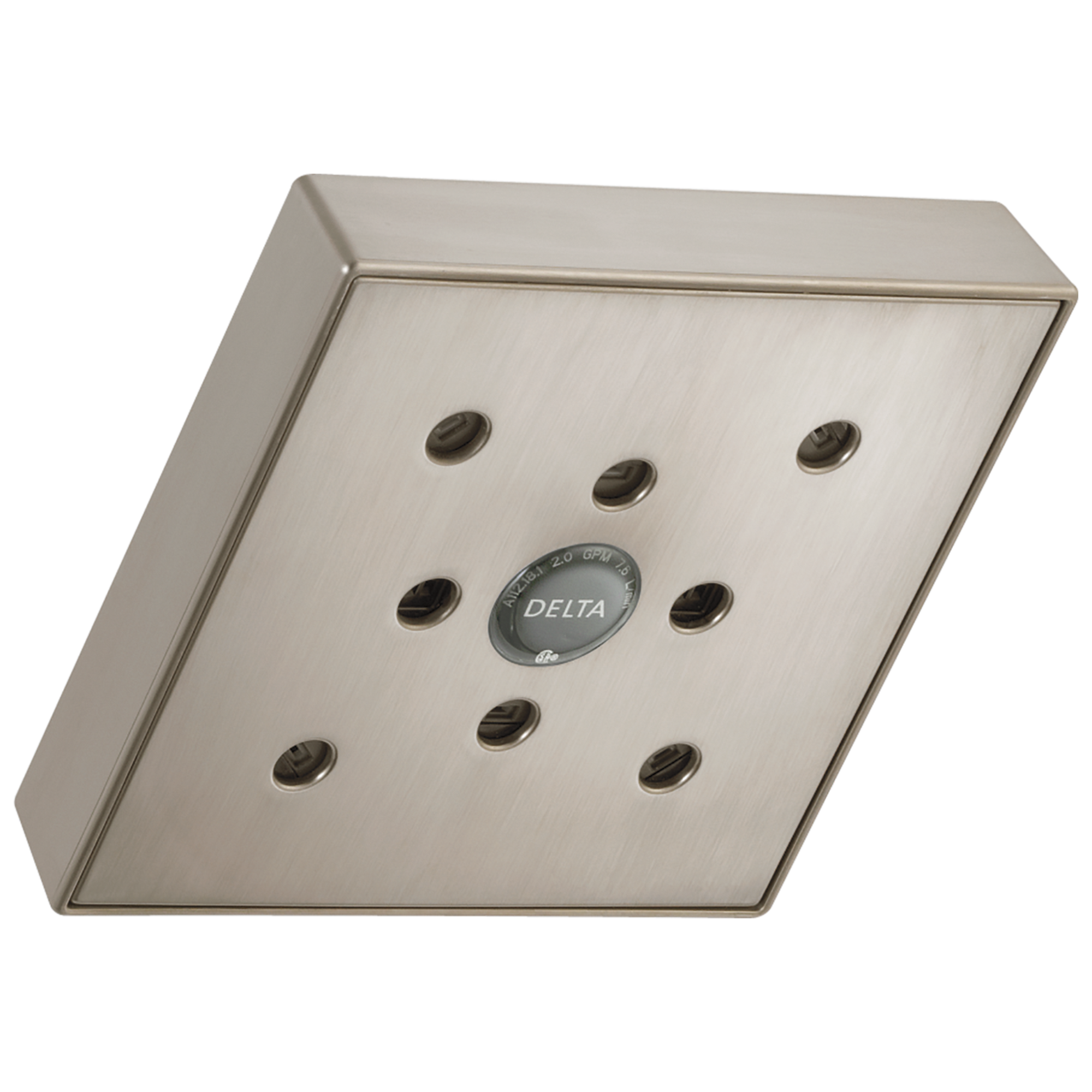 Delta Faucet Universal Showering Components H2OKineticSingle-Setting Raincan Shower Head - Spotshield Stainless