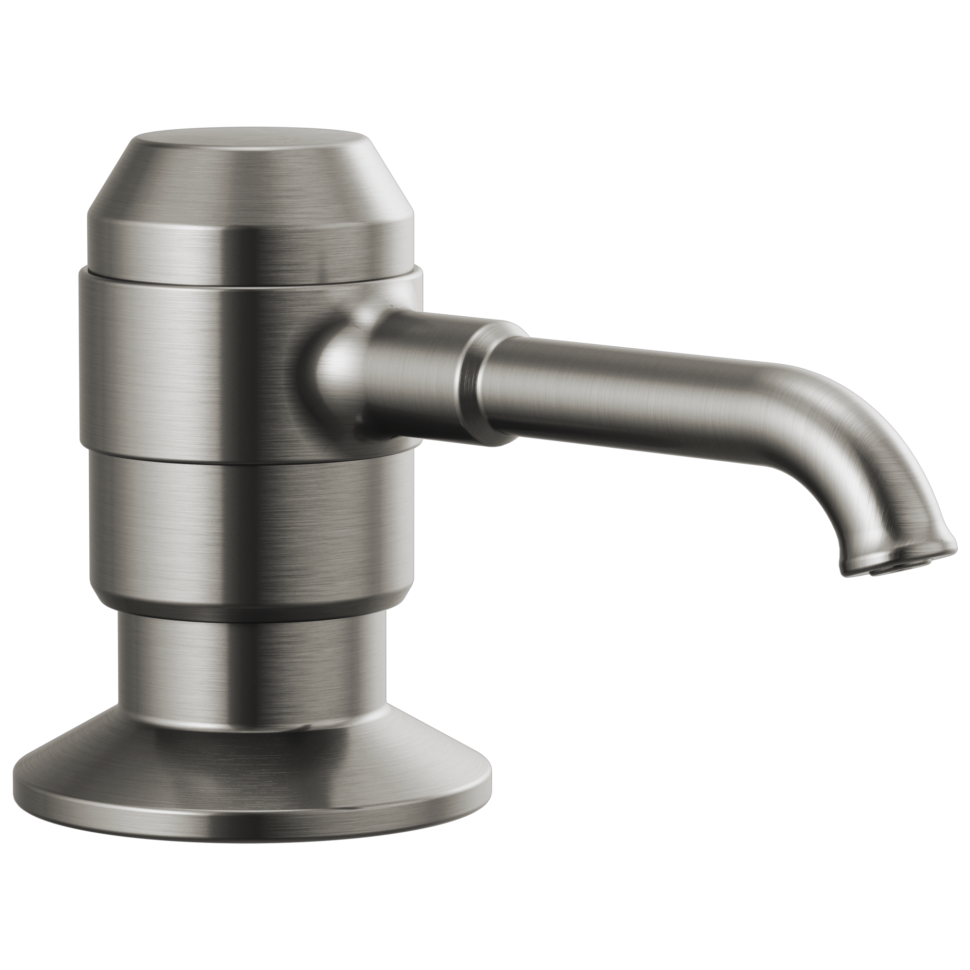 BroderickE Soap/Lotion Dispenser w/Bottle - Black Stainless