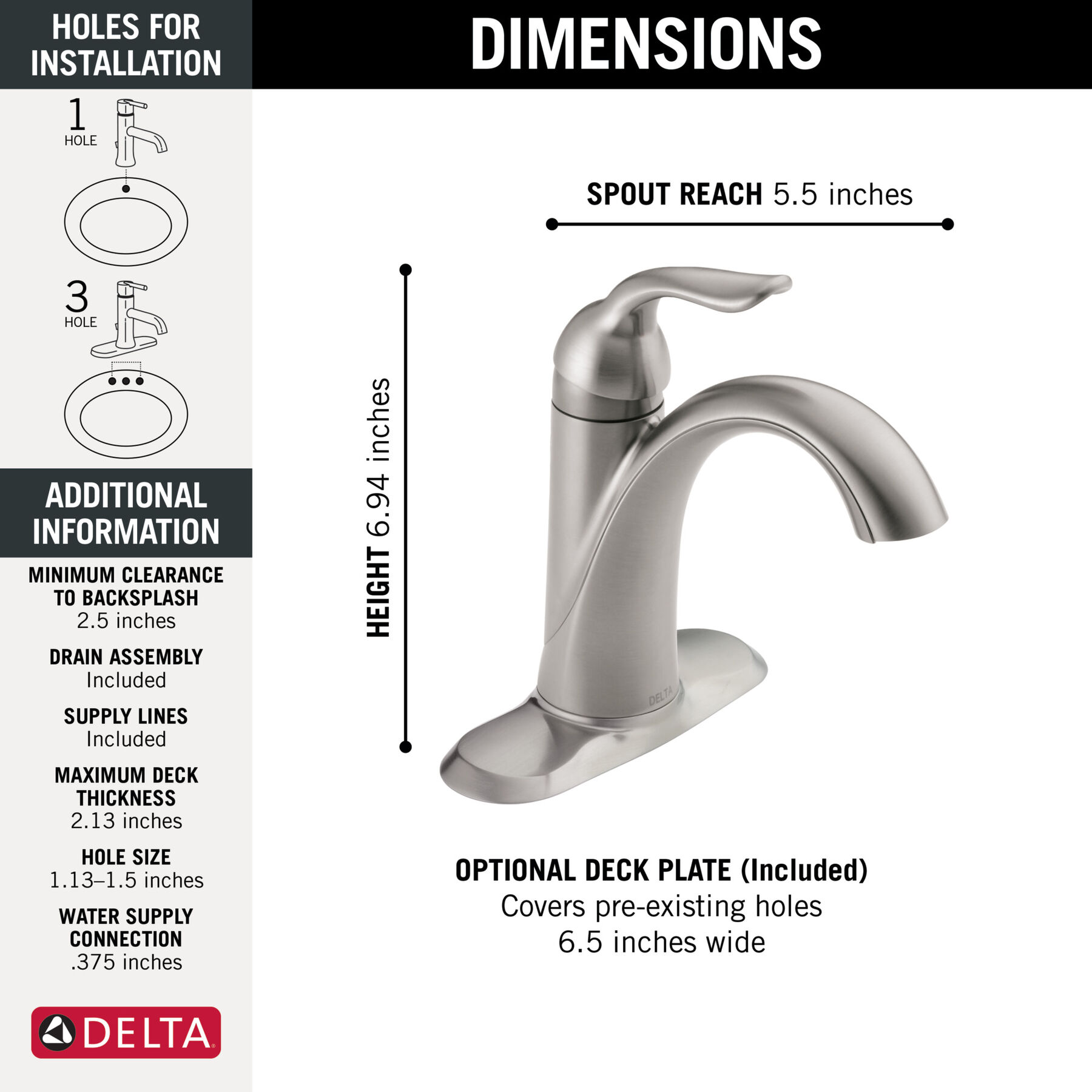 Single Handle Bathroom Faucet