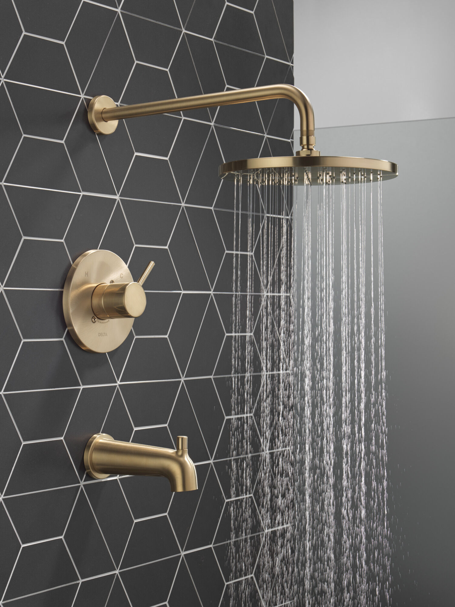 Monitor 14 Series Tub & Shower Trim in Champagne Bronze T14469-CZ