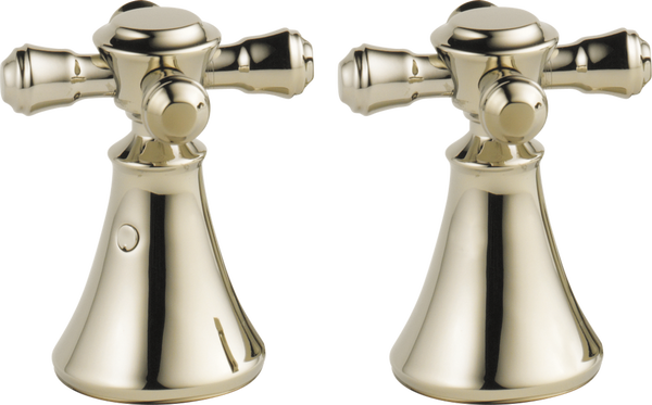 Metal Cross Handle Set - Deck Mount Bathroom & Bidet in Polished