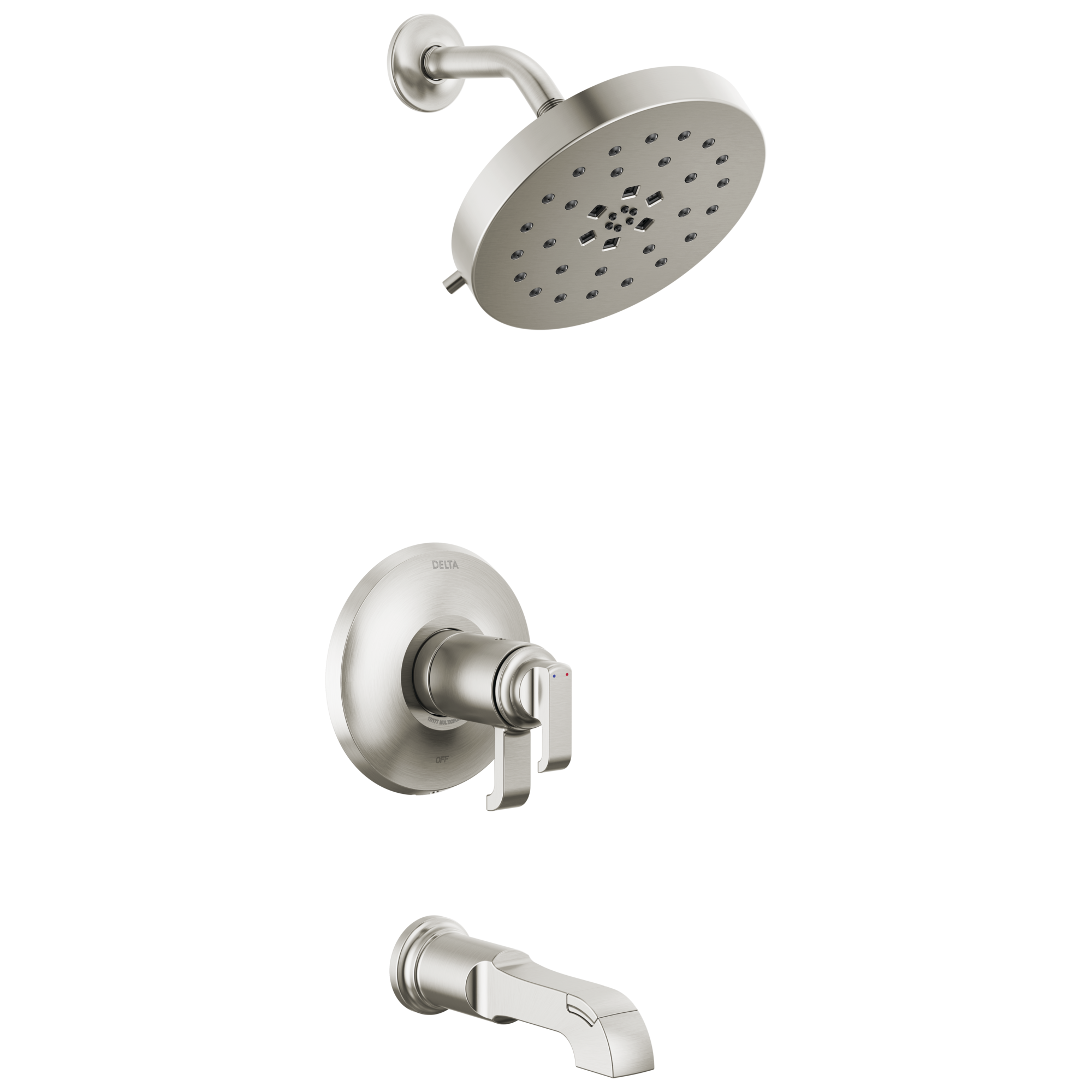 Delta Faucet Tetrae 17T Series Tub Shower Trim - Lumicoat Stainless