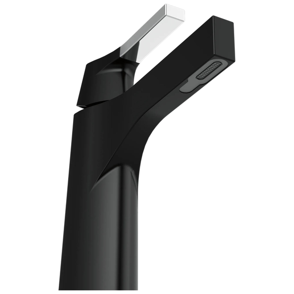 Single Handle Bathroom Faucet in Chrome / Matte Black 574-CSMPU