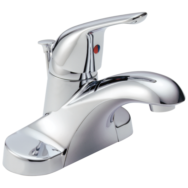 Single Handle Centerset Bathroom Faucet In Chrome B510lf Delta - Remove Delta Two Handle Bathroom Faucet
