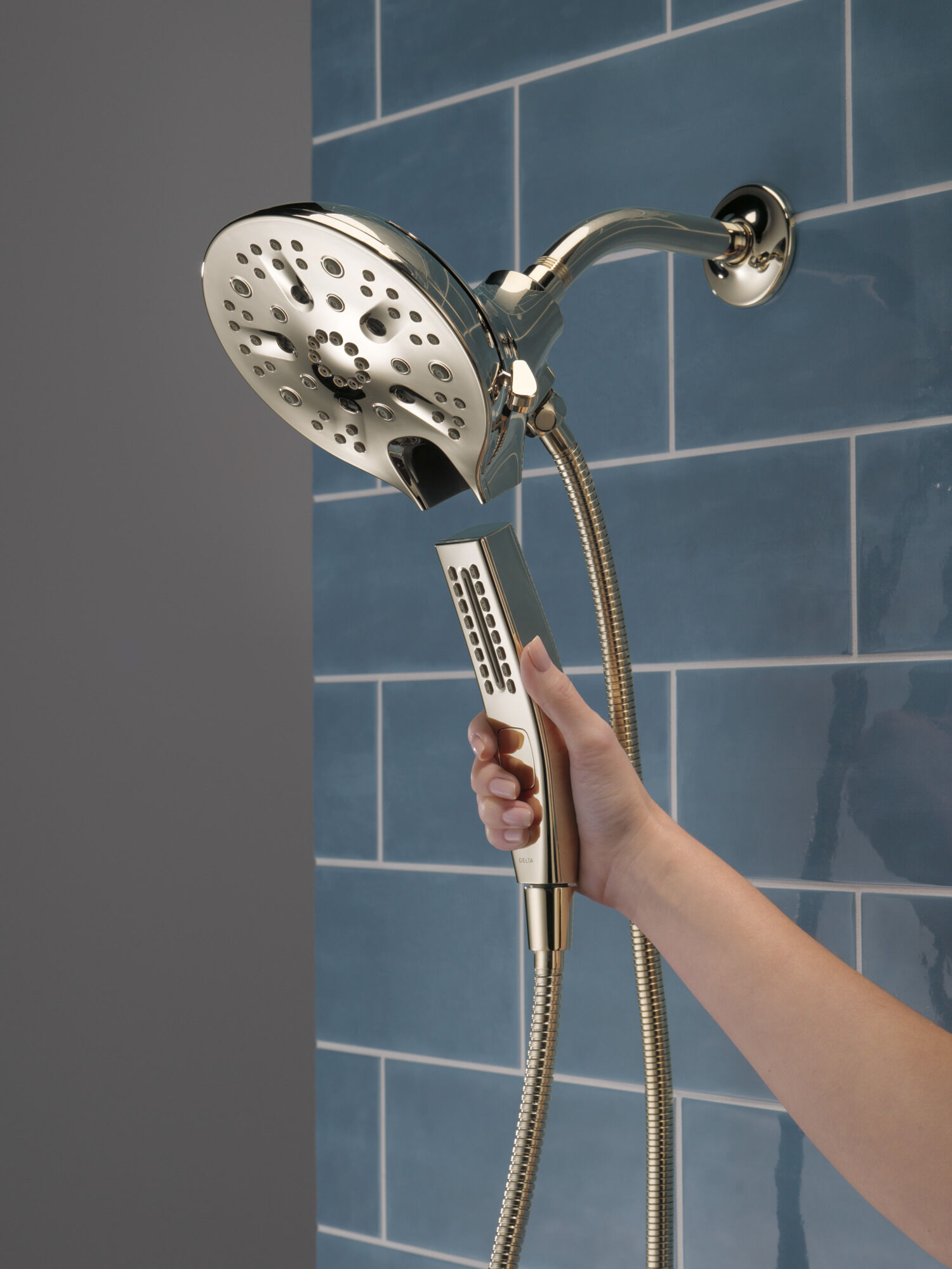 In2ition® H2Okinetic® 5-Setting Two-in-One Shower in Lumicoat