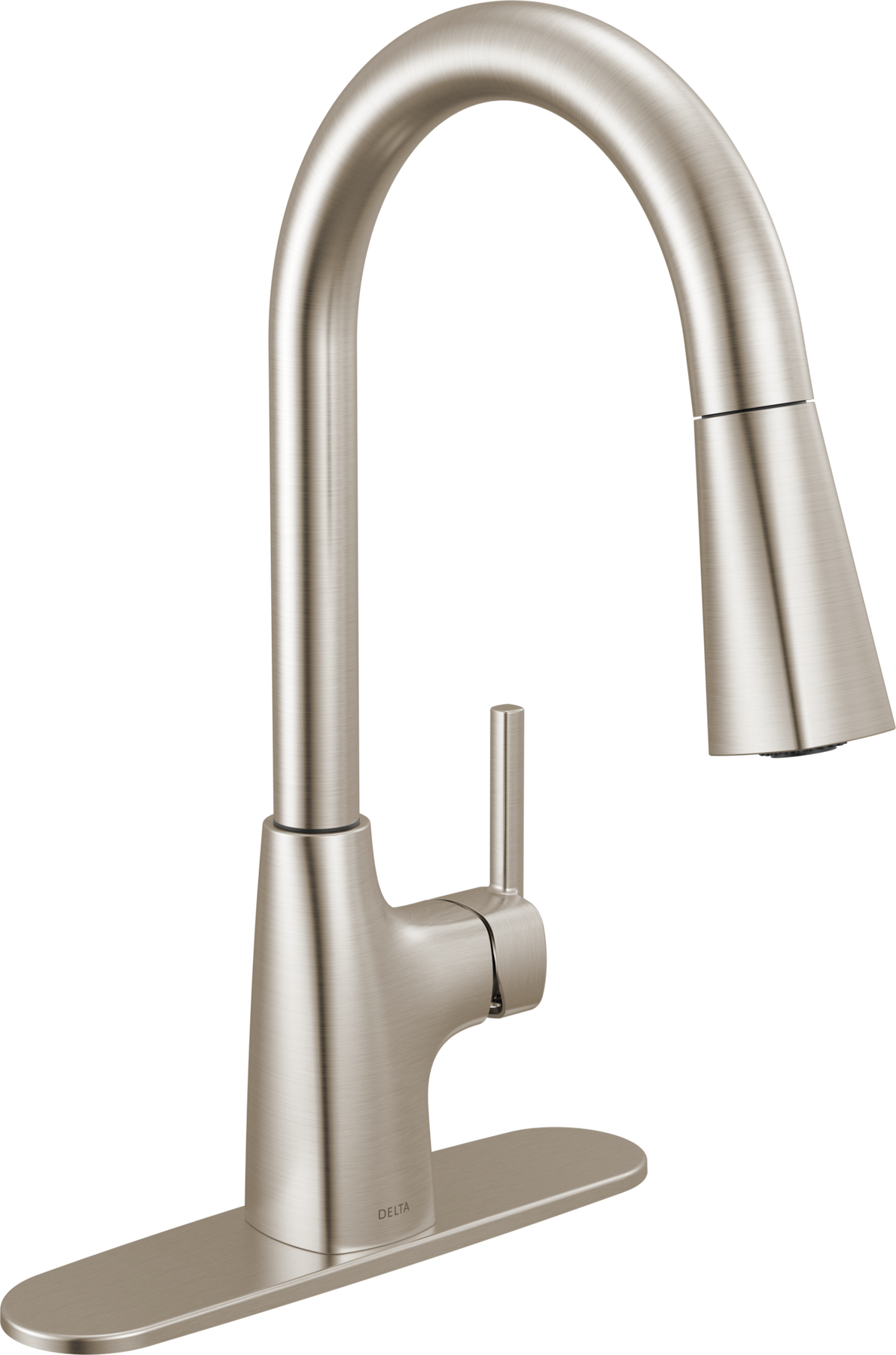 Single Handle Pull-Down Kitchen Faucet in Stainless — thumbnail 3