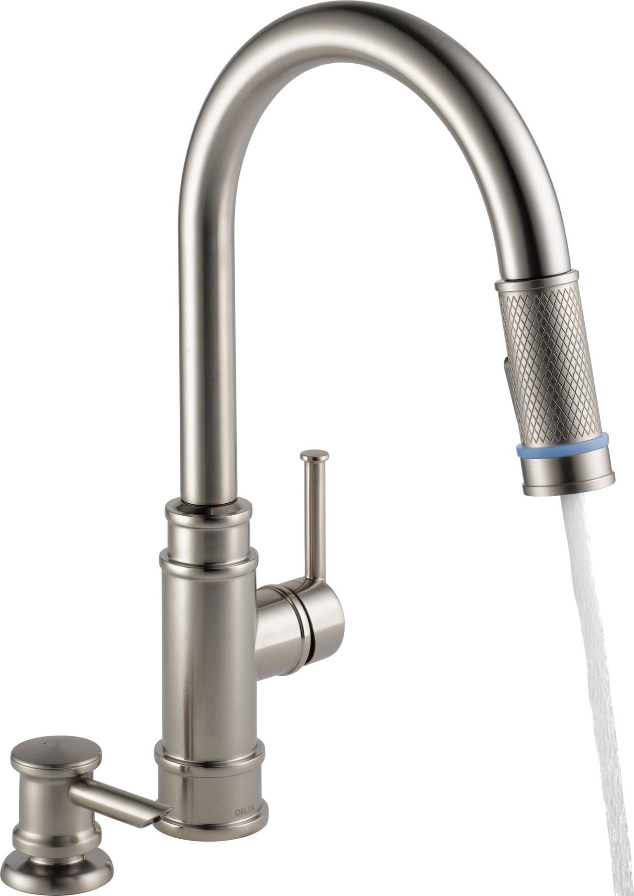 Single Handle Pull-Down Kitchen Faucet in Spotshield Stainless