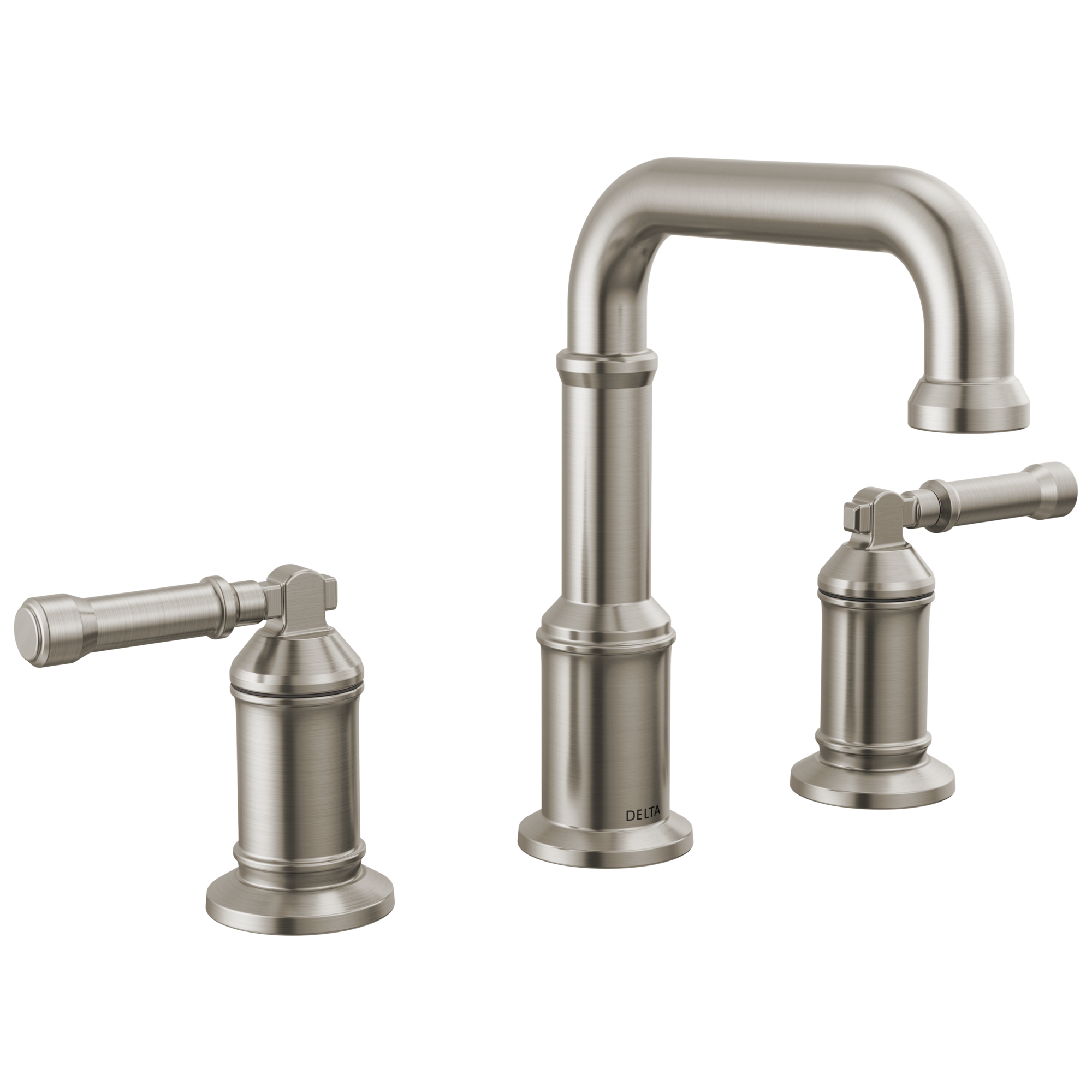 BroderickE Two Handle Widespread Bathroom Faucet - Lumicoat Stainless
