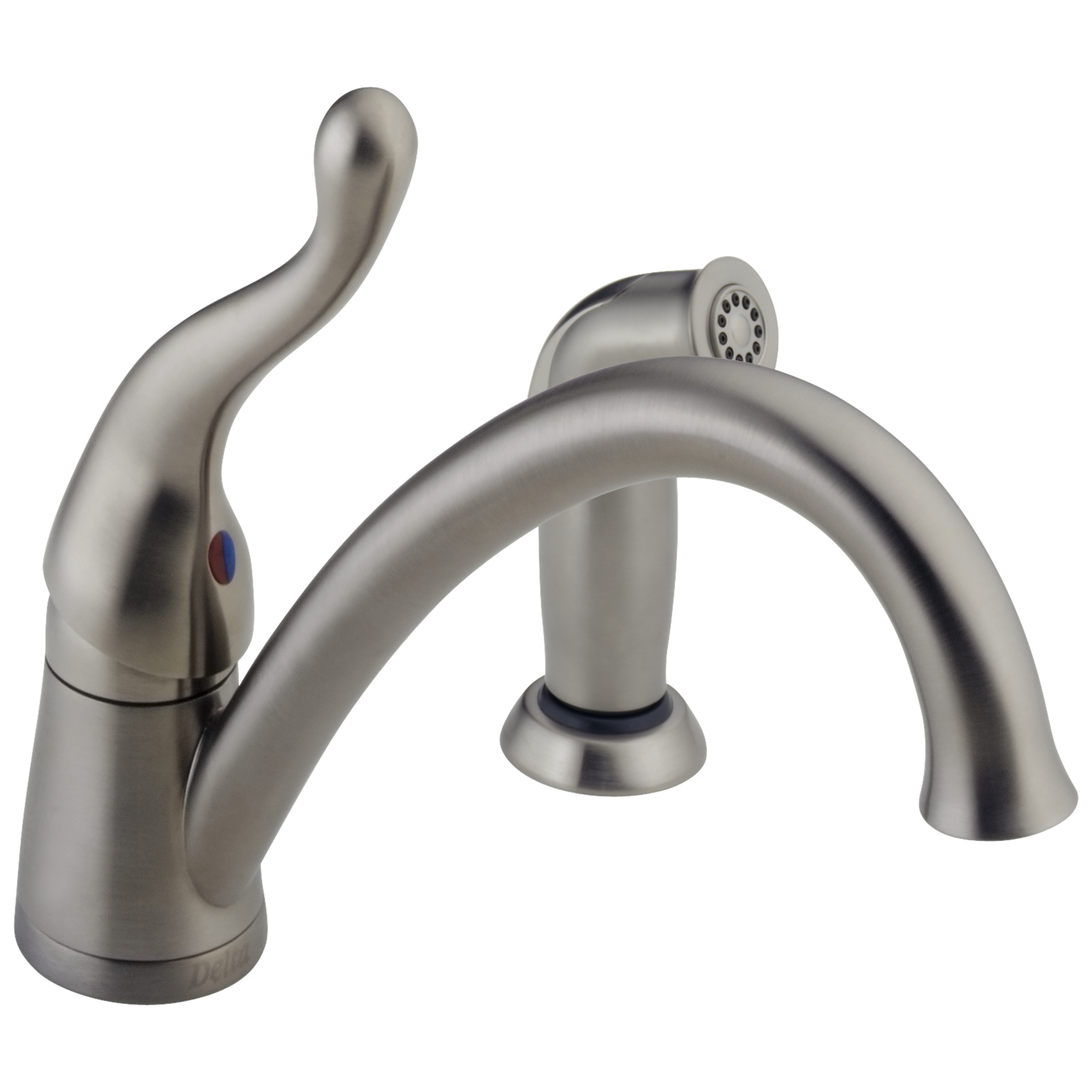 Single Handle Kitchen Faucet in Stainless 417SSWF Delta Faucet