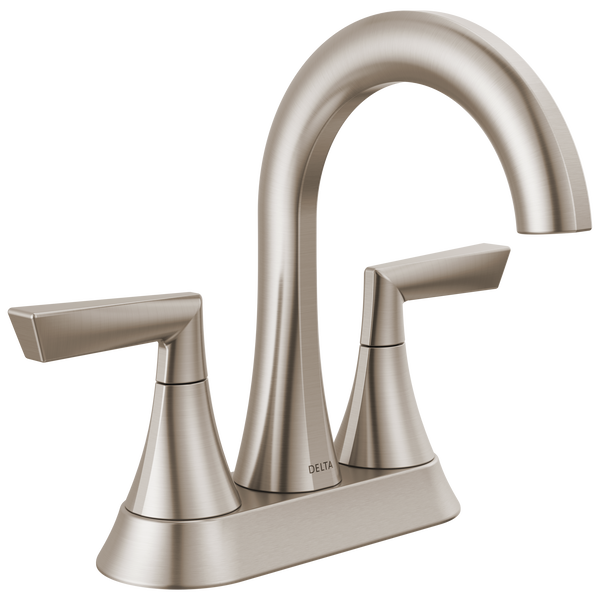 Two Handle Centerset Bathroom Faucet in Spotshield Brushed Nickel