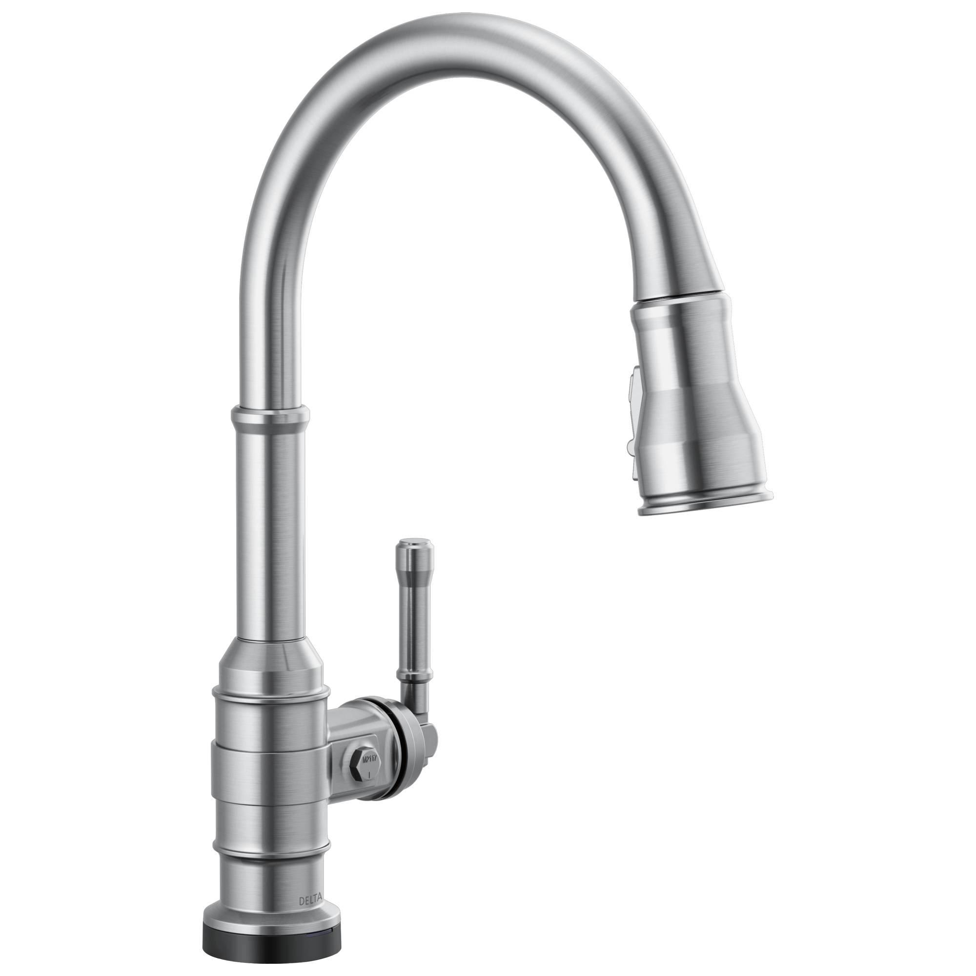 BroderickE Single Handle Pull-Down Kitchen Faucet With Touch2O Technology - Arctic Stainless