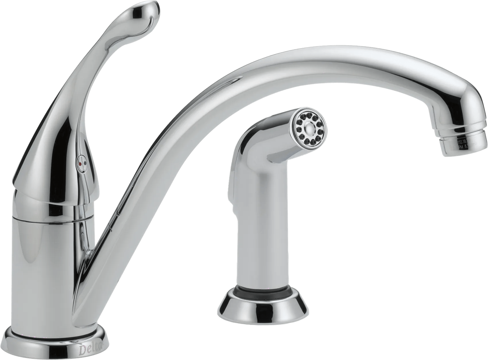 Delta Faucet CollinsE Single Handle Kitchen Faucet with Spray - Chrome