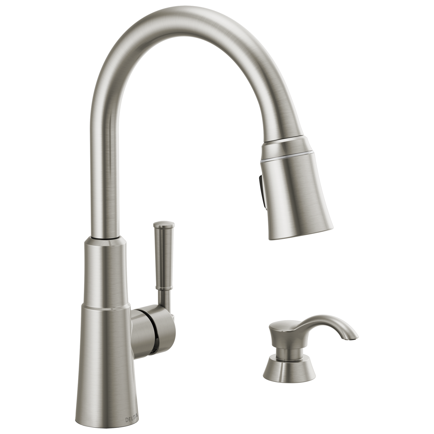 Single Handle Pull-Down Kitchen Faucet (Recertified) in Spotshield
