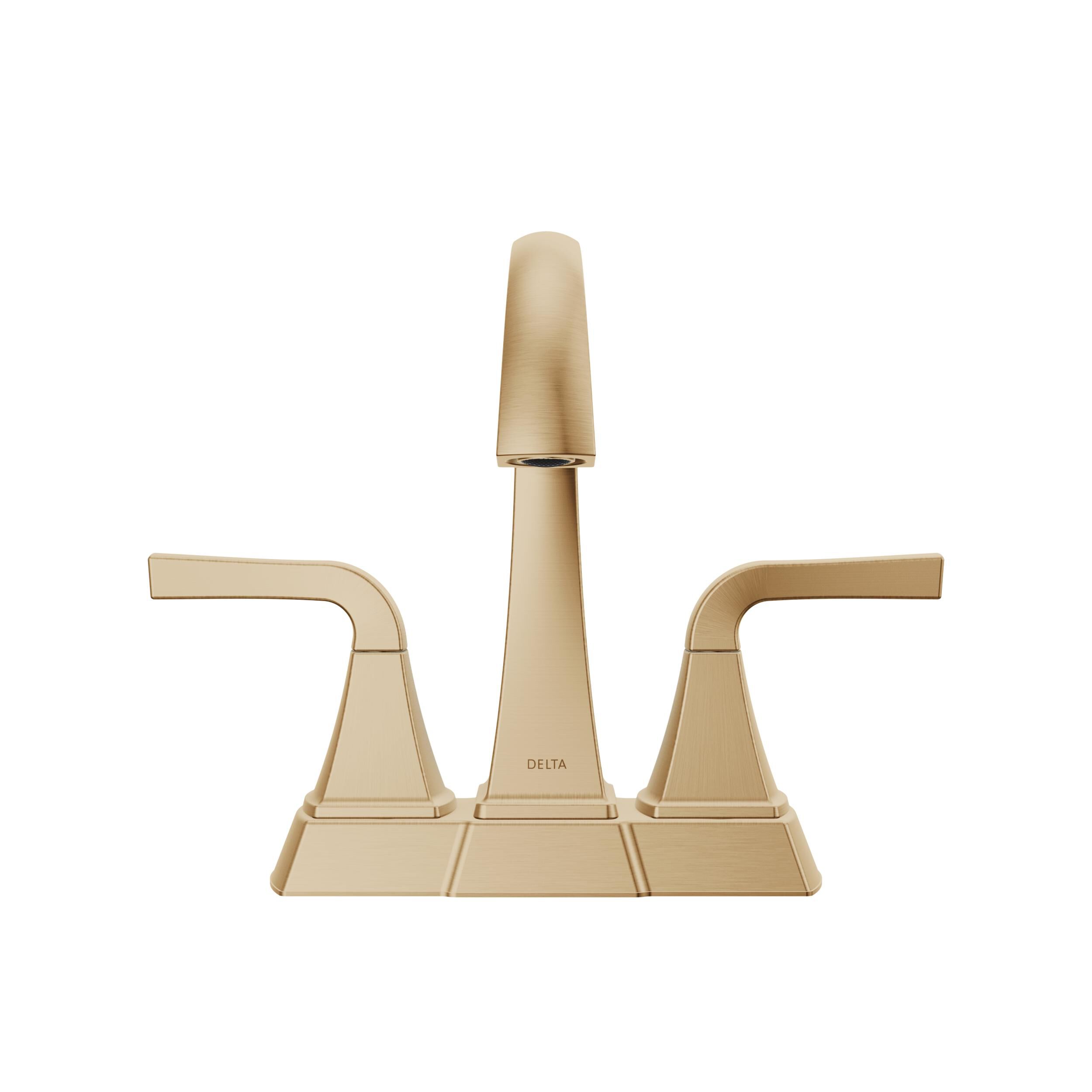 Two Handle Centerset Bathroom Faucet in Champagne Bronze 25854LF