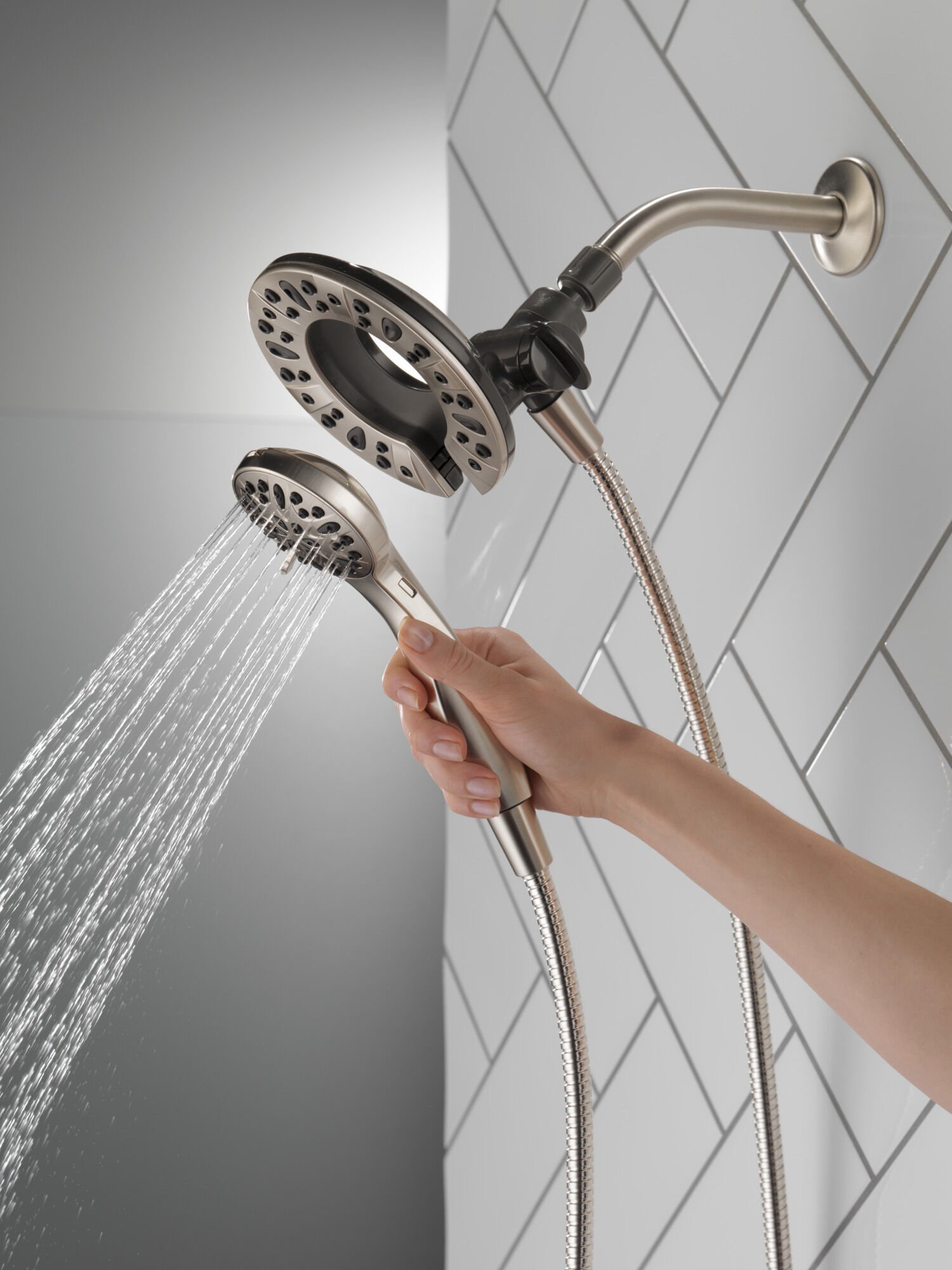In2ition® 4-Setting Two-in-One Shower in Satin Nickel 75491SN