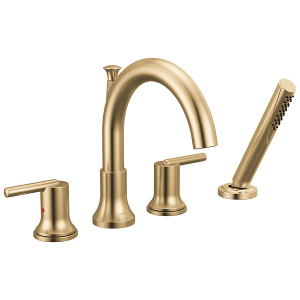 Roman Tub with Hand Shower Trim in Champagne Bronze T4759-CZ  