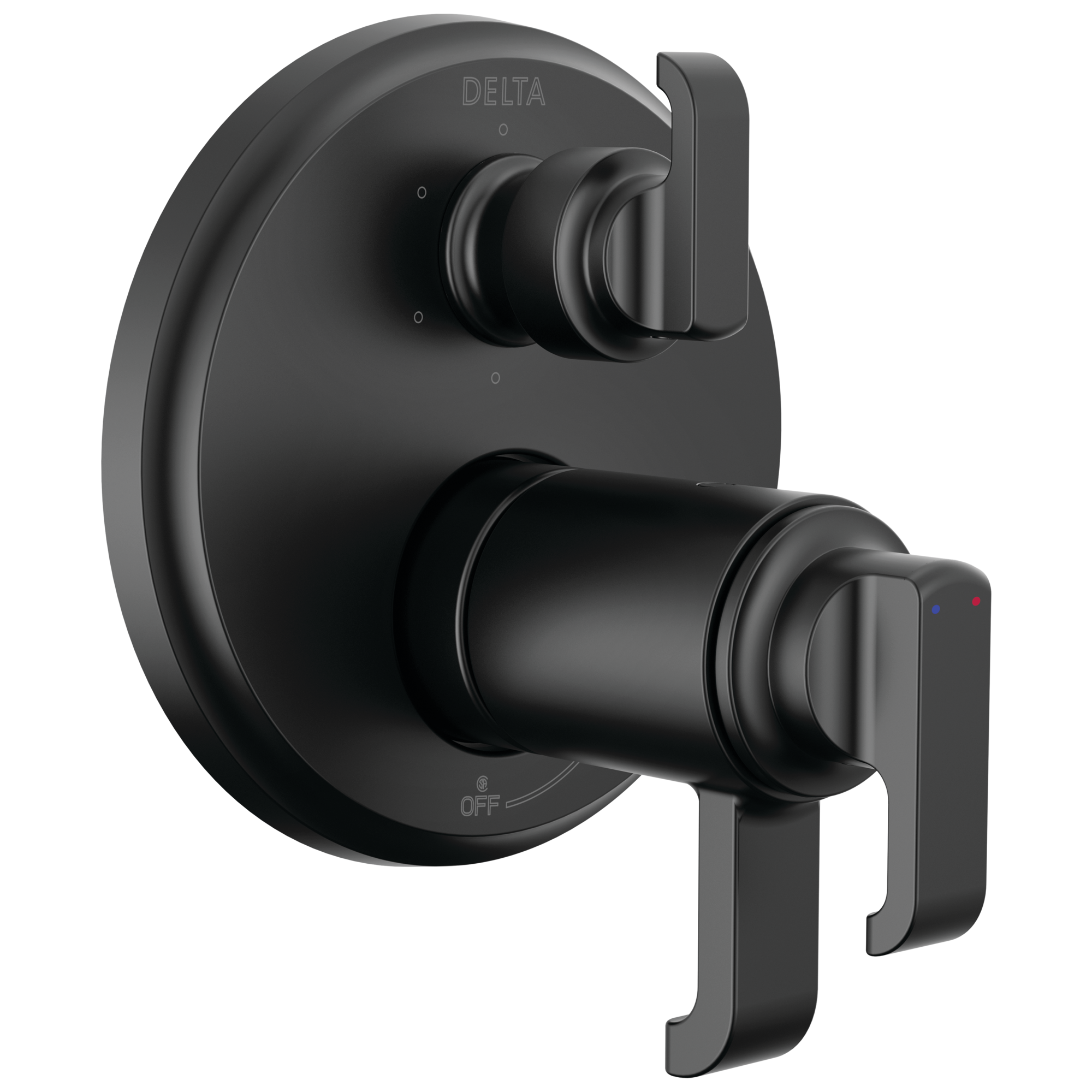 Delta Faucet Tetrae Tempassure 17T Series Integrated Diverter Trim with 6-Setting - Matte Black