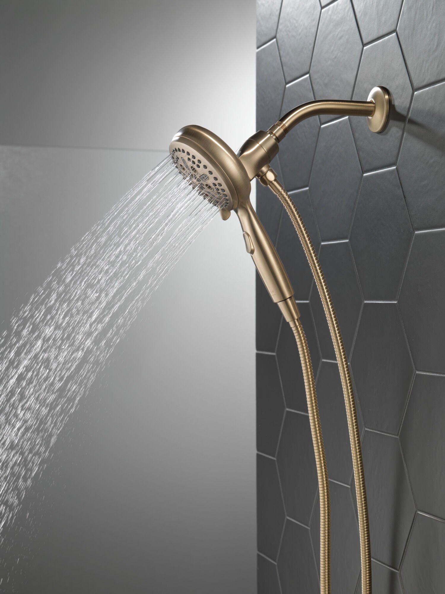7-Setting SureDock® Magnetic Hand Shower in Champagne Bronze 54810