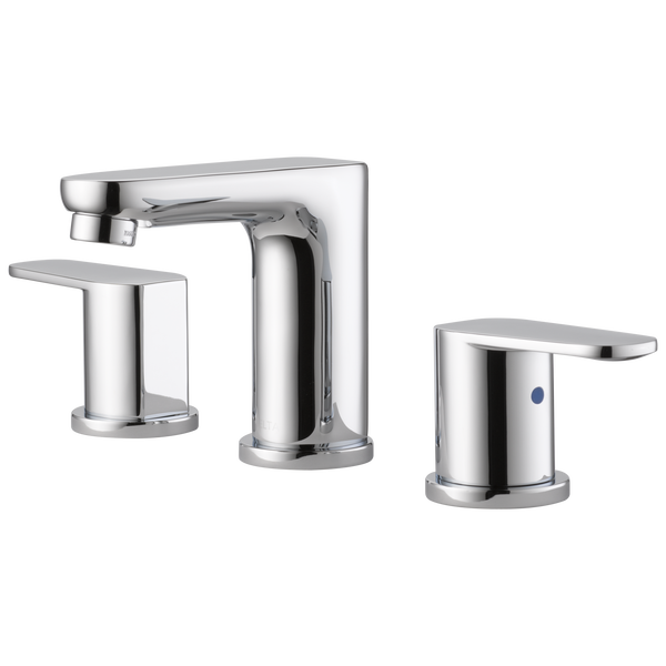 Two Handle Widespread Bathroom Faucet in Chrome 23040 Delta Faucet