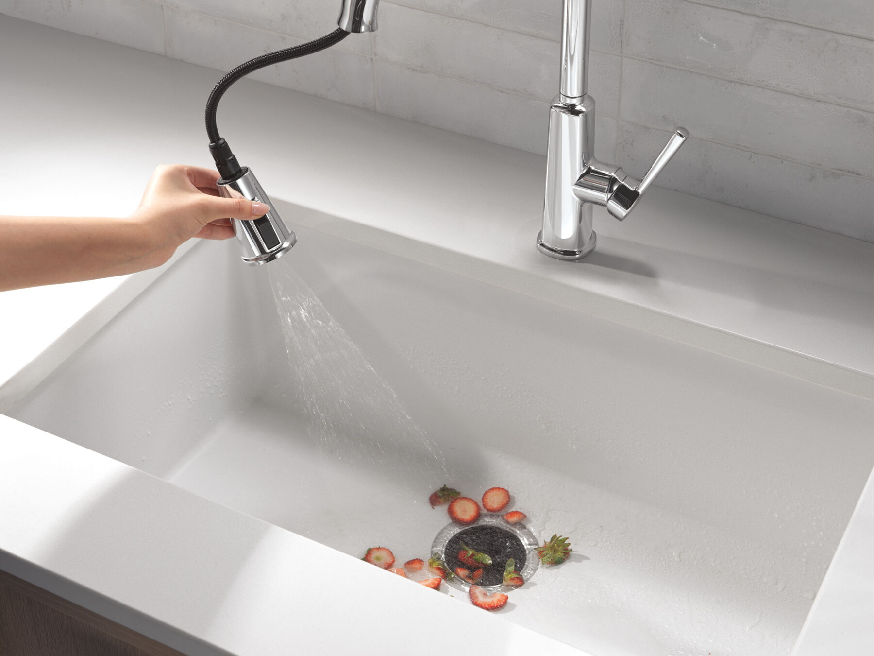 Pull-Down Kitchen 1 Handle with Soap Dispenser Bundle, image 6