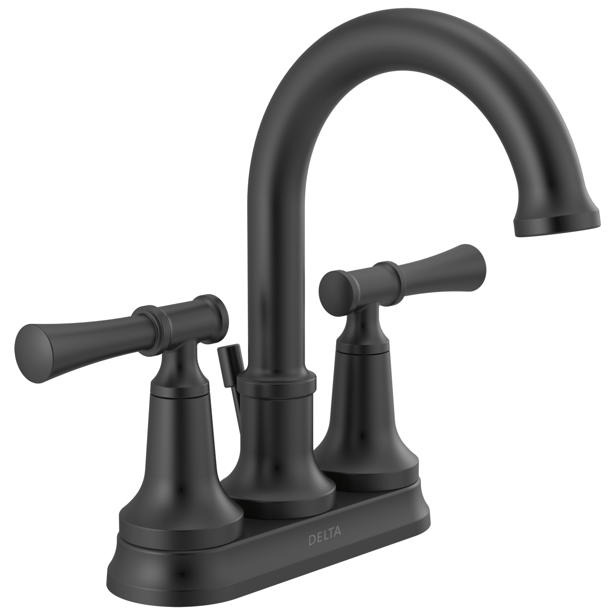 DELTA FAUCET Waschtischarmatur – Modell T60075-BL, Mattschwarz, Einhebel-Mischbatterie