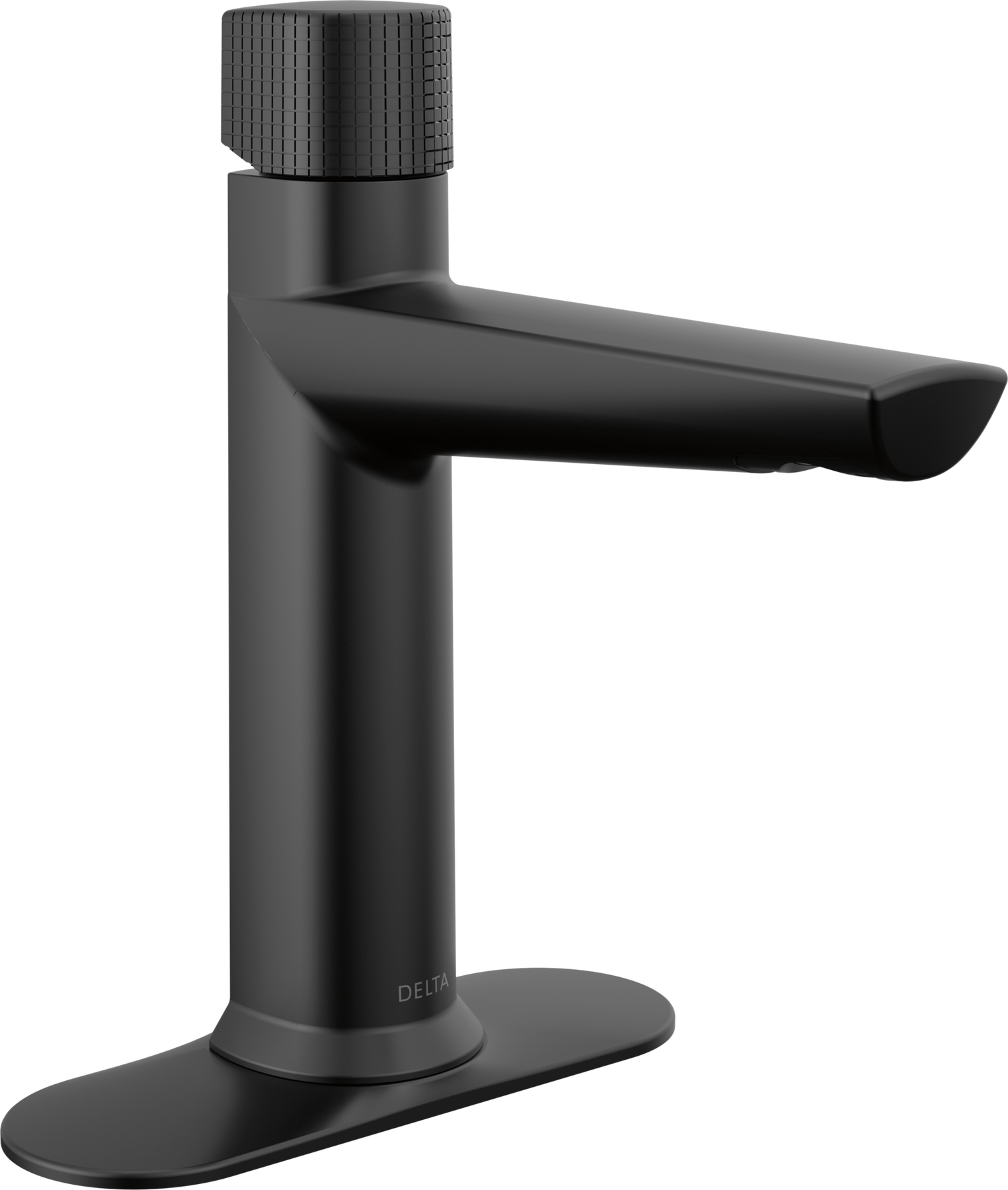 Single Handle Bathroom Faucet in Matte Black 573-BLMPU-DST | Delta 
